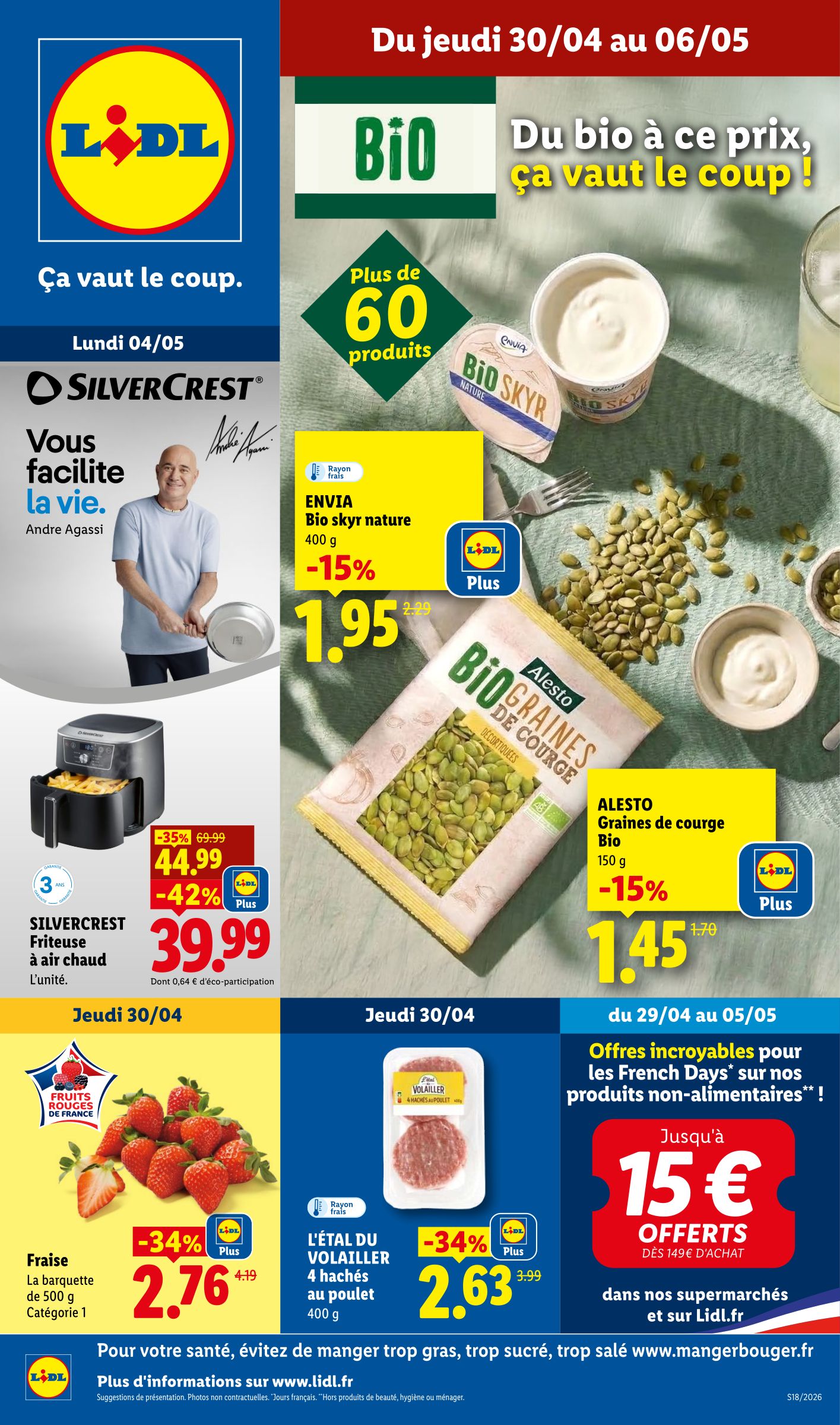 Flyer Lidl pour la semaine prochaine du de jeudi 30/04/2026 au du mercredi 06/05/2026