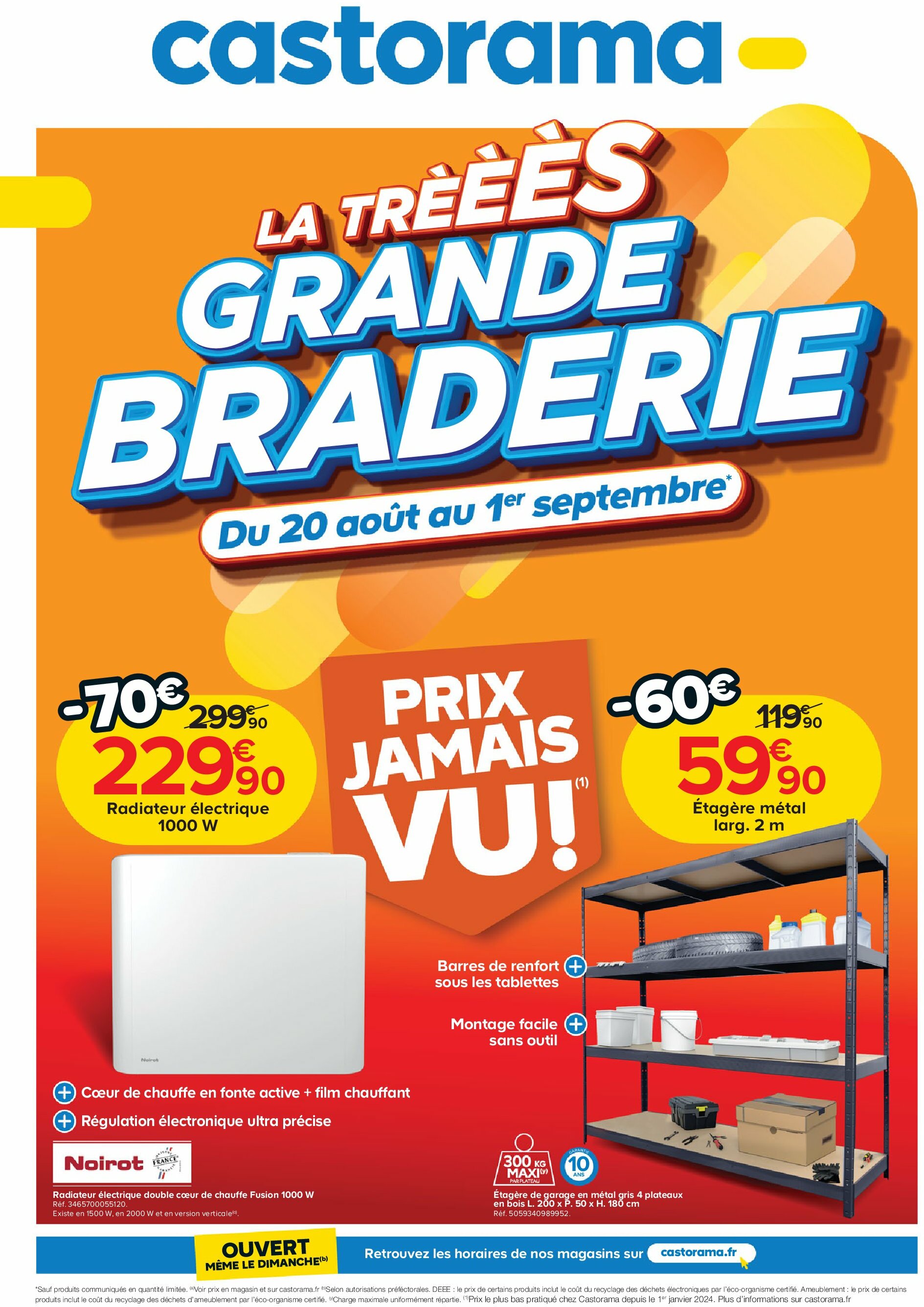 Catalogue Castorama valable du 20/08 au 01/09