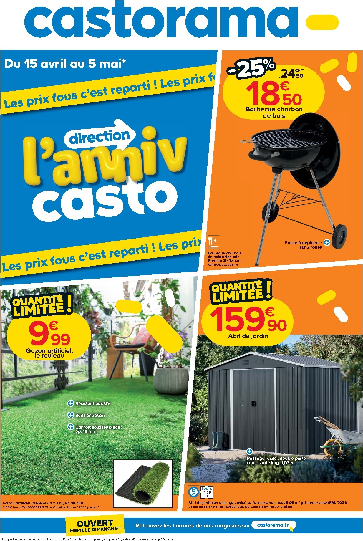 Current Castorama leaflet valid from du mercredi 15/04/2026 to du mardi 05/05/2026