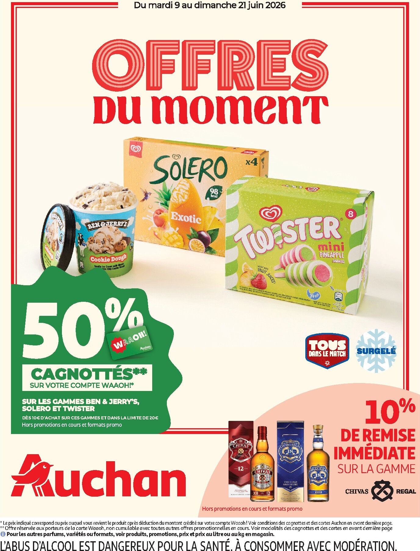 Flyer Auchan pour la semaine prochaine du du mardi 09/06/2026 au du dimanche 21/06/2026