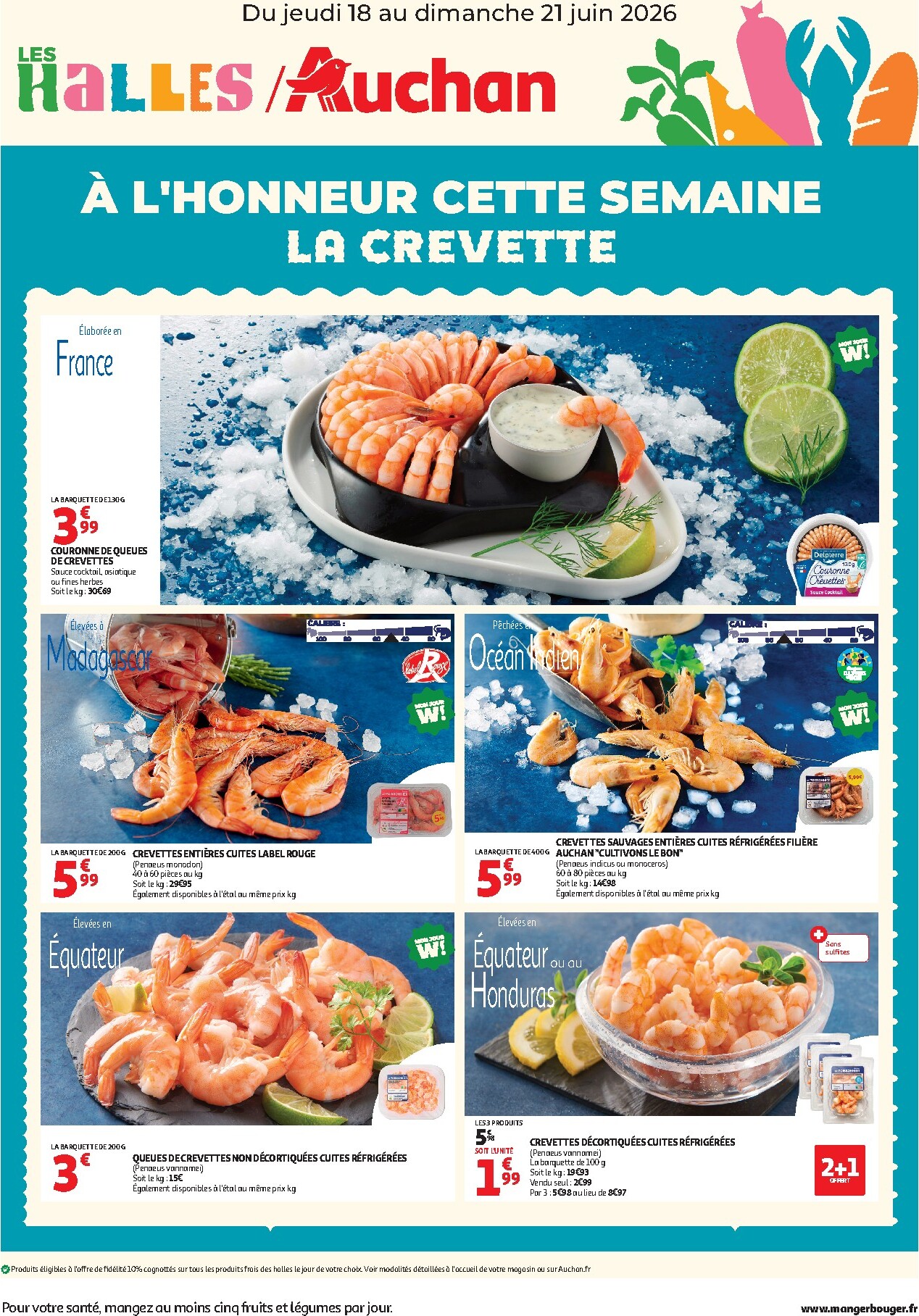 Current Auchan - À l'honneur cette semaine leaflet valid from de jeudi 18/06/2026 to du dimanche 21/06/2026