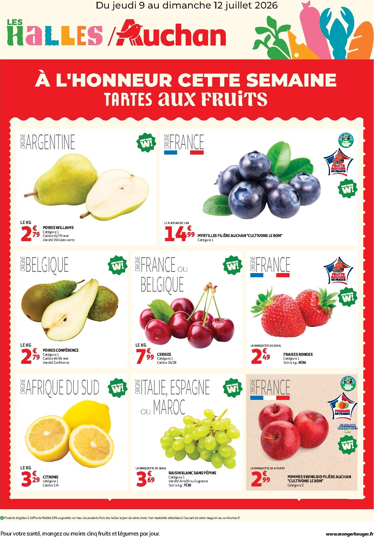 Current Auchan - À l'honneur cette semaine - Hypermarché leaflet valid from de jeudi 09/07/2026 to du dimanche 12/07/2026