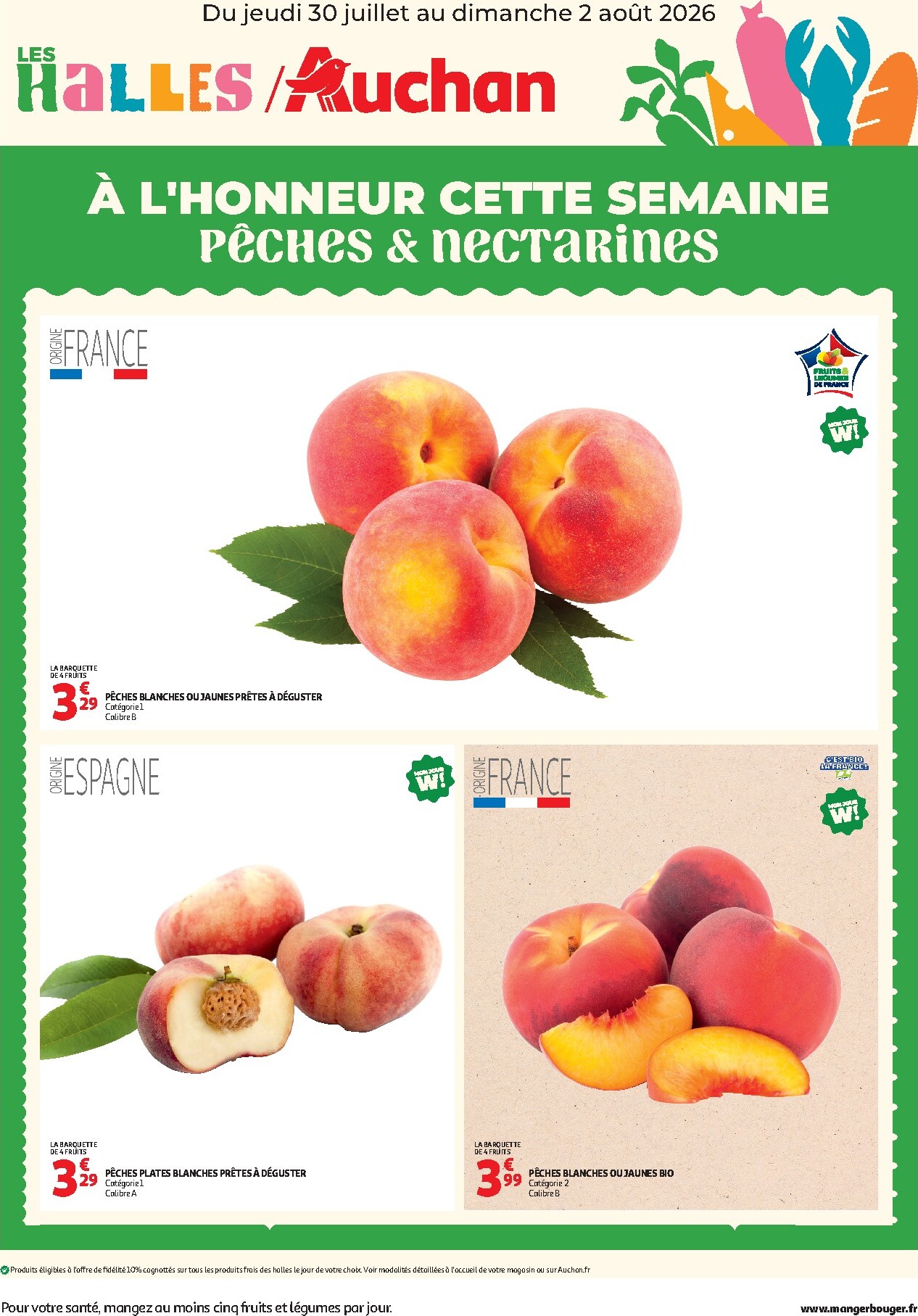 Current Auchan - À l'honneur cette semaine leaflet valid from de jeudi 30/07/2026 to du dimanche 02/08/2026