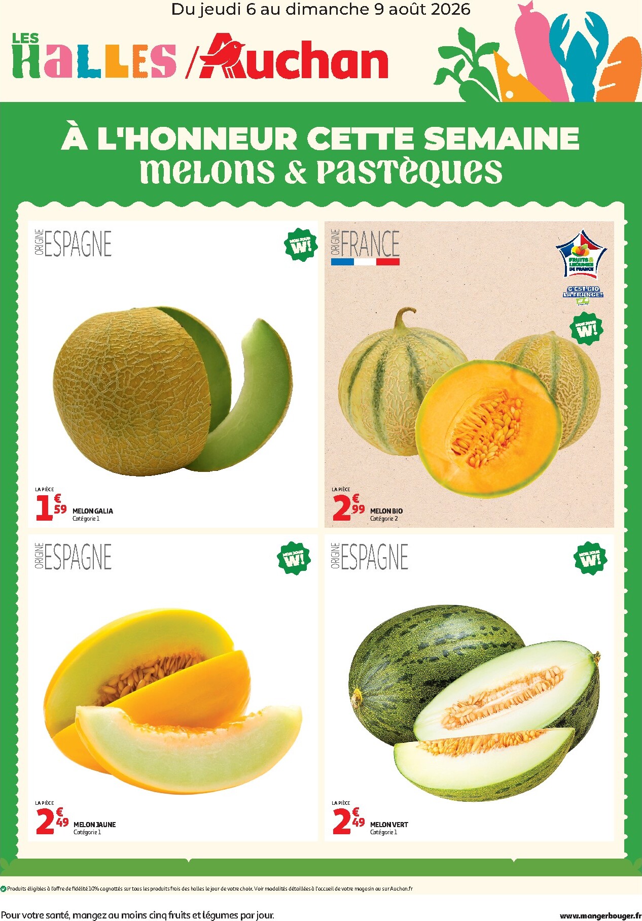 Current Auchan - À l'honneur cette semaine leaflet valid from de jeudi 06/08/2026 to du dimanche 09/08/2026