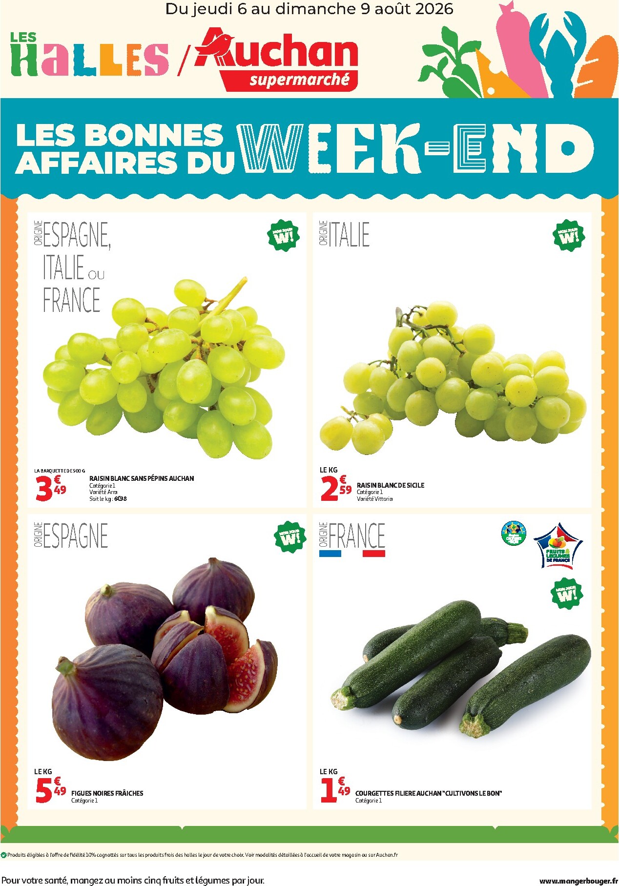 Current Auchan leaflet valid from de jeudi 06/08/2026 to du dimanche 09/08/2026