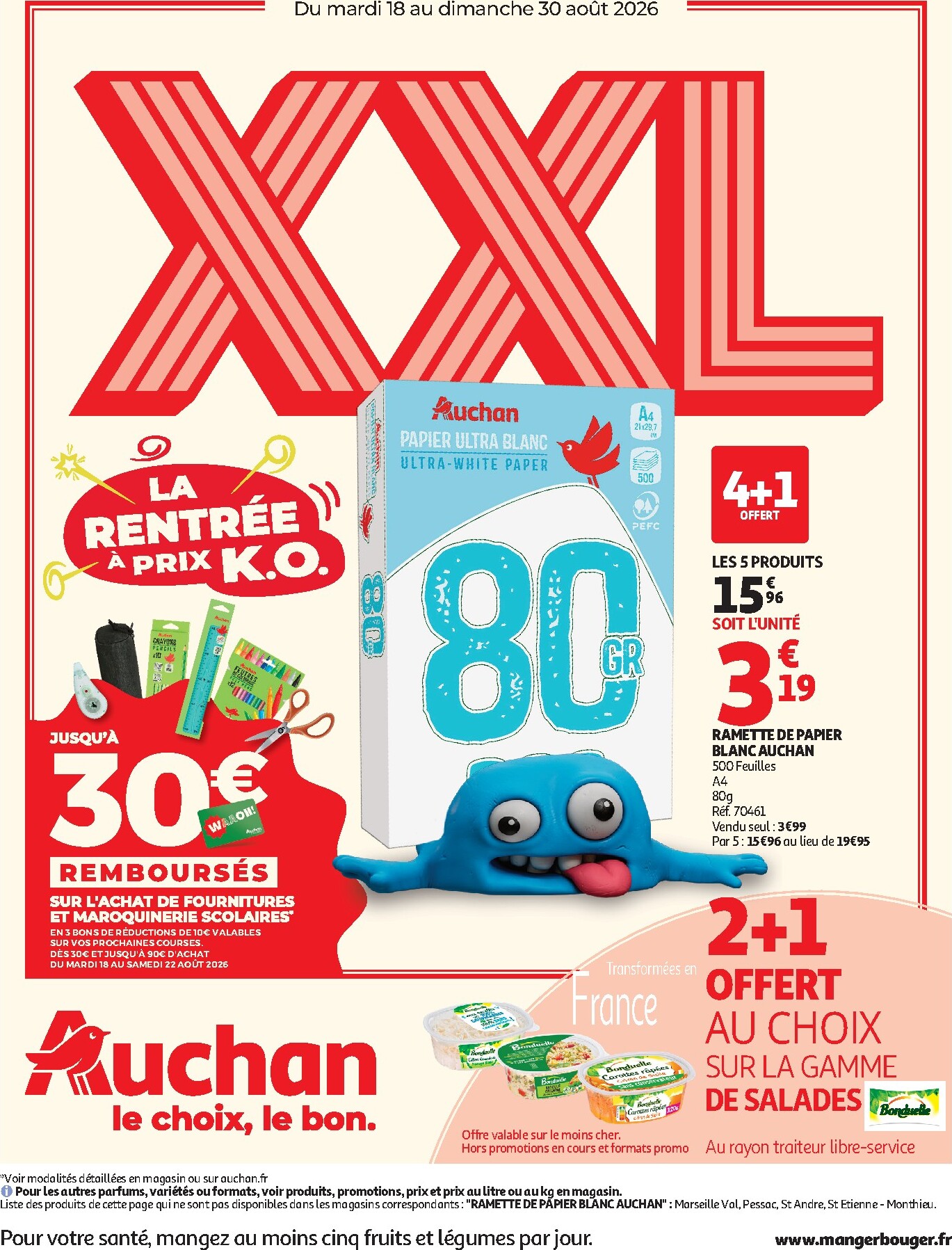 Flyer Auchan pour la semaine prochaine du du mardi 18/08/2026 au du dimanche 30/08/2026