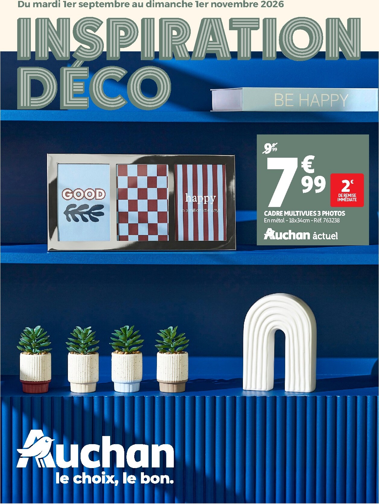 Flyer Auchan - Inspiration déco pour la semaine prochaine du du mardi 01/09/2026 au du dimanche 01/11/2026