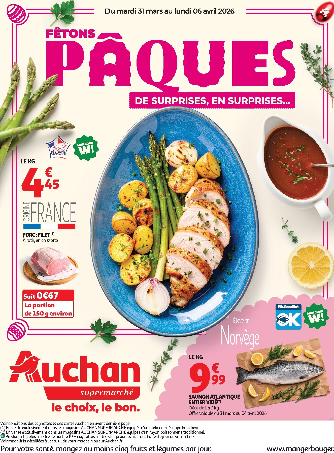 Catalogue Auchan - Pâques supers - Supermarché valable du 31/03/2026 au 06/04/2026