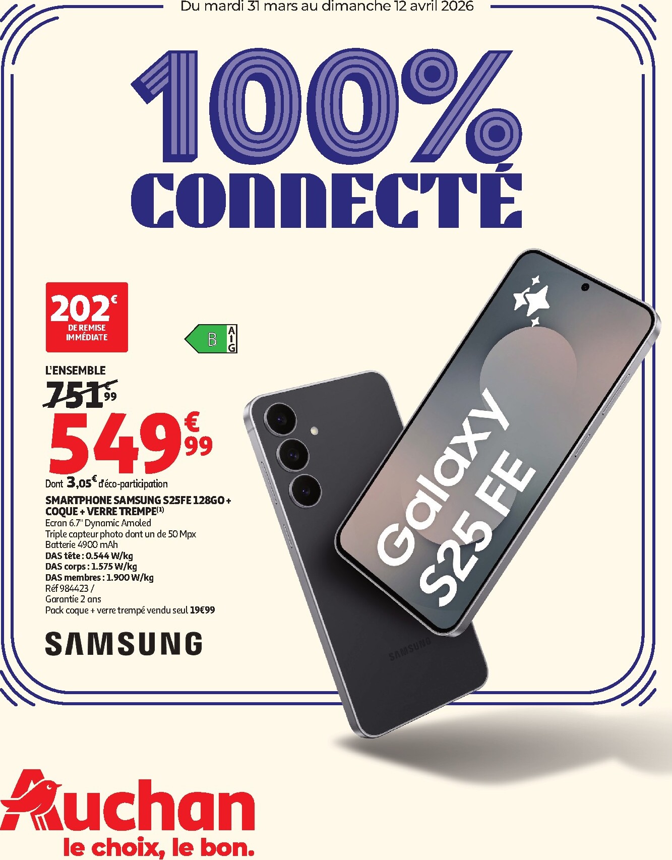 Catalogue Auchan - High-tech & téléphonie - Hypermarché valable du 31/03/2026 au 12/04/2026