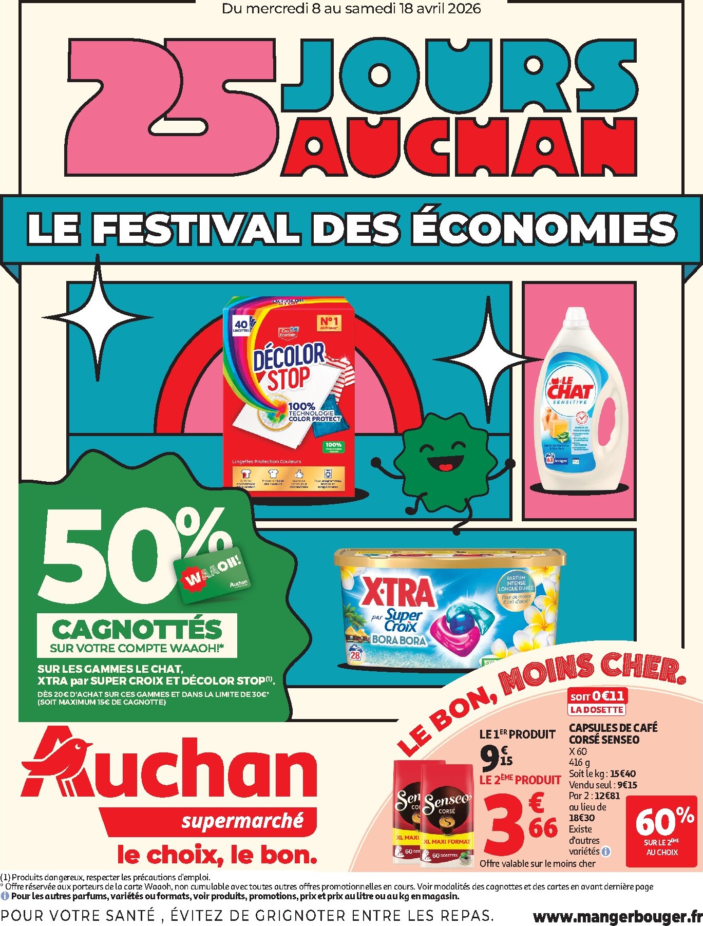 Current Auchan - Supermarché leaflet valid from du mercredi 08/04/2026 to du samedi 18/04/2026