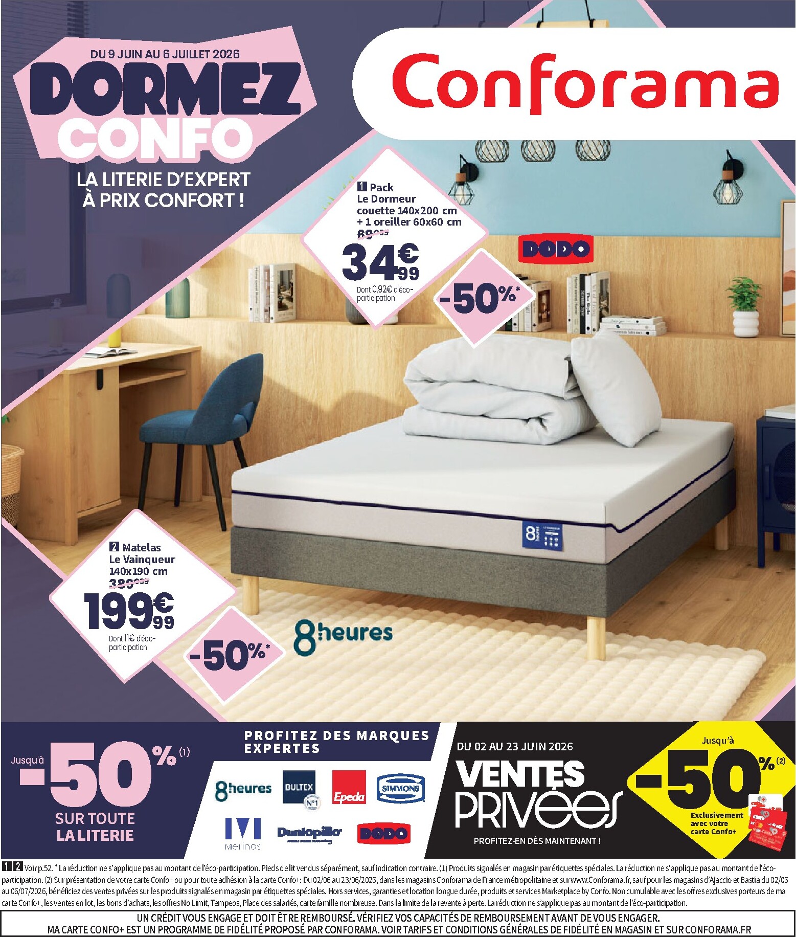 Current Conforama leaflet valid from du mardi 09/06/2026 to du lundi 06/07/2026