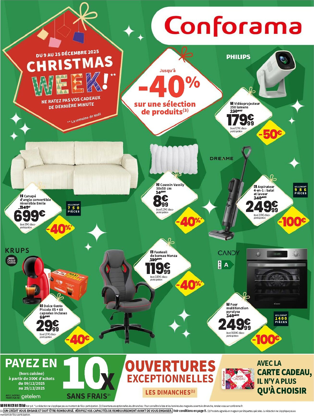 Catalogue Conforama - Christmas valable du 09/12 au 25/12