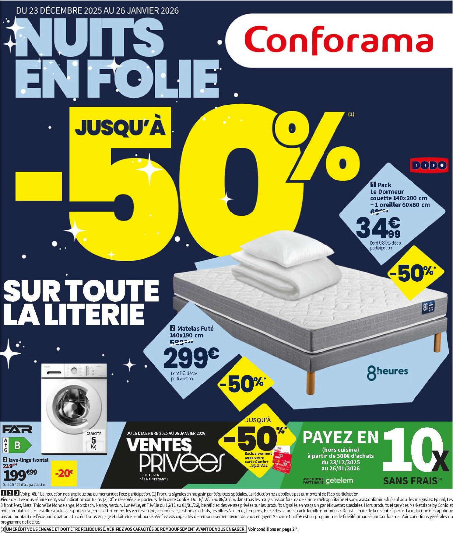 Catalogue Conforama valable du 23/12 au 26/01