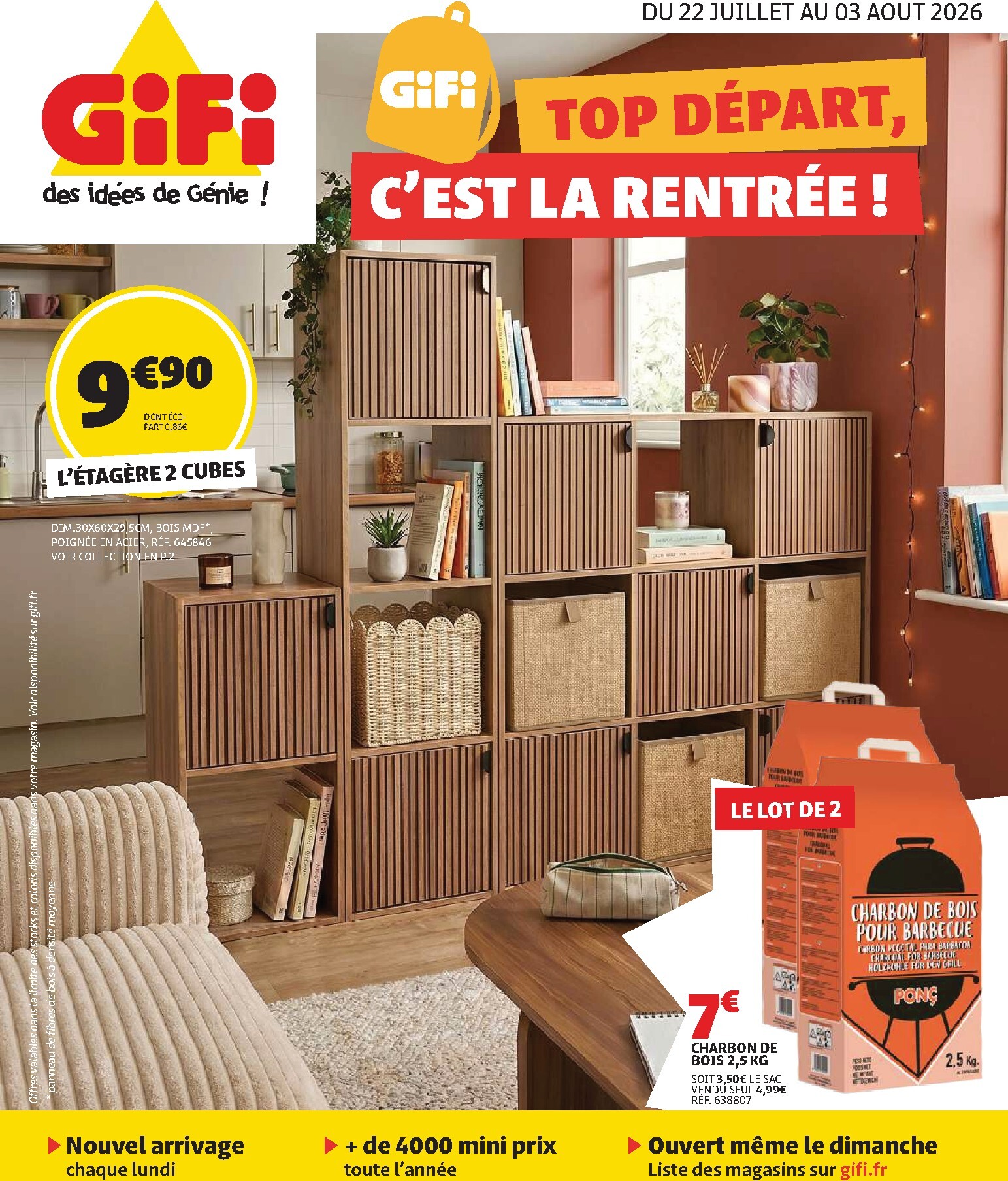 Prospectus Gifi valide du du mercredi 22/07/2026 au du lundi 03/08/2026