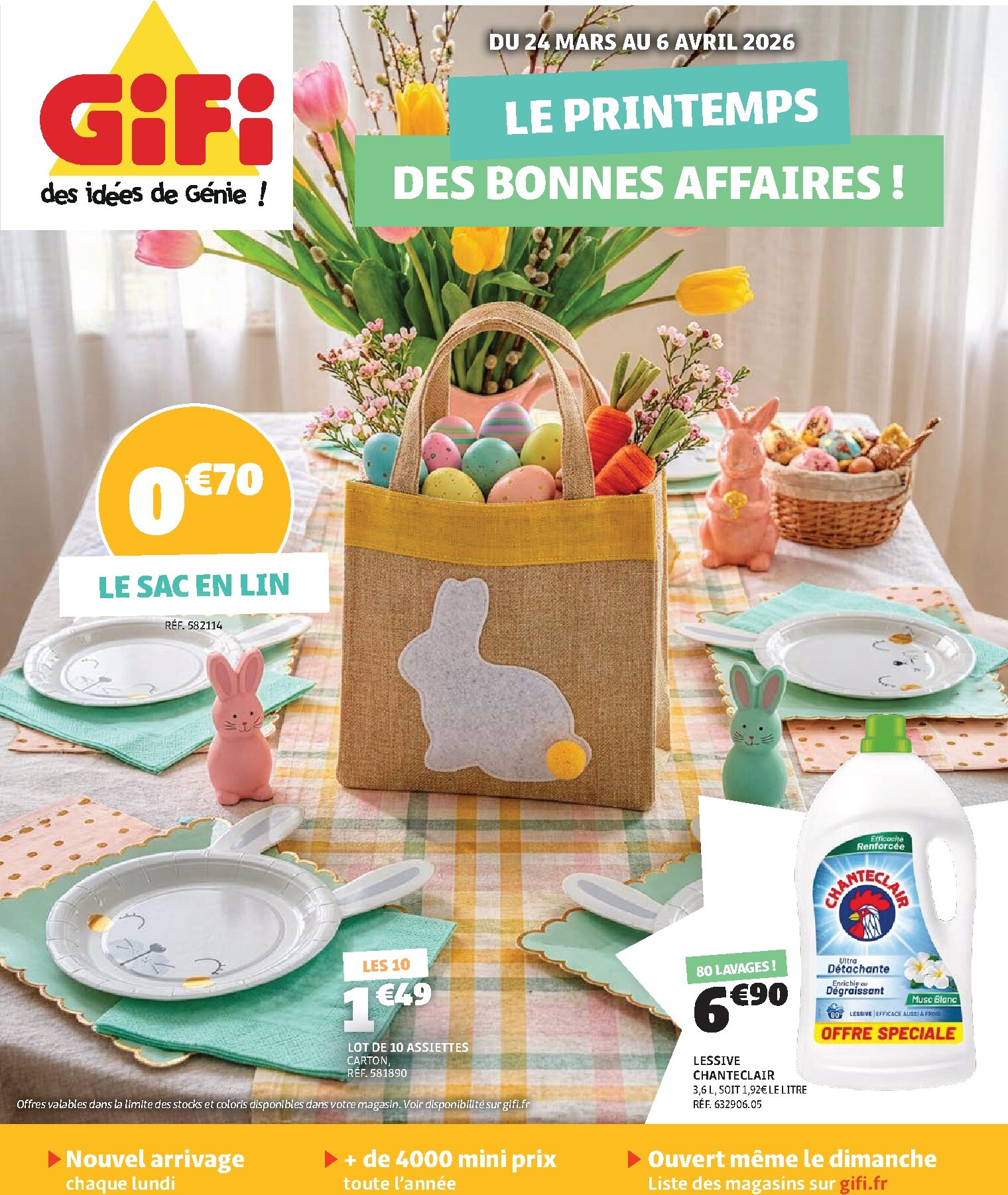 Catalogue Gifi - Le printemps des bonnes affaires valable du 24/03/2026 au 06/04/2026