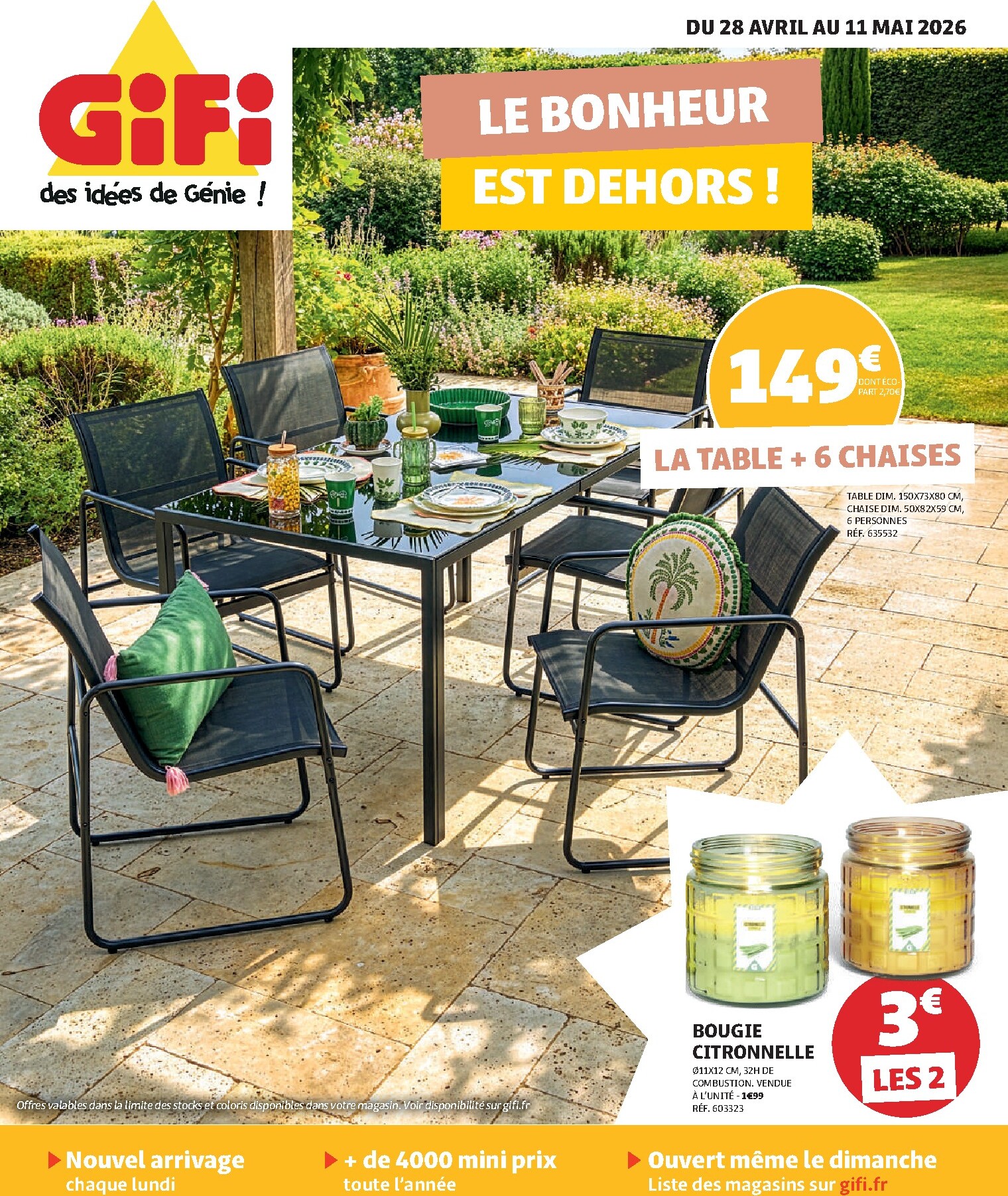 Prospectus Gifi valide du du mardi 28/04/2026 au du lundi 11/05/2026