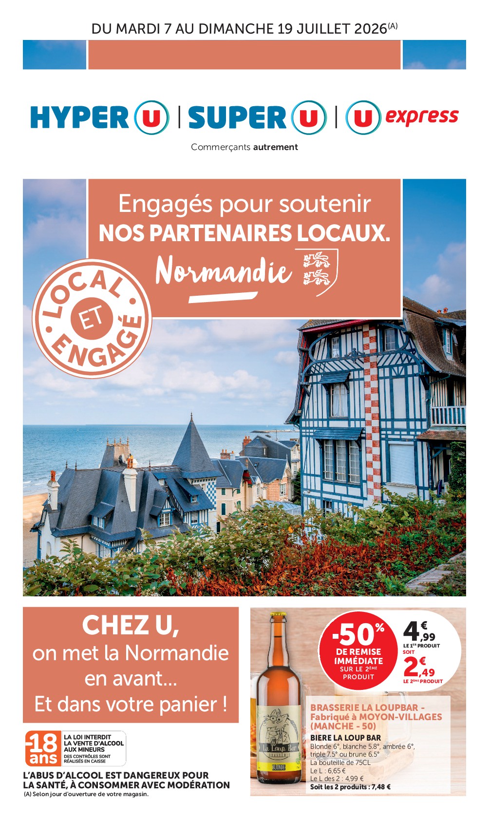 Prospectus Super U - Normandie valide du du mardi 07/07/2026 au du dimanche 19/07/2026