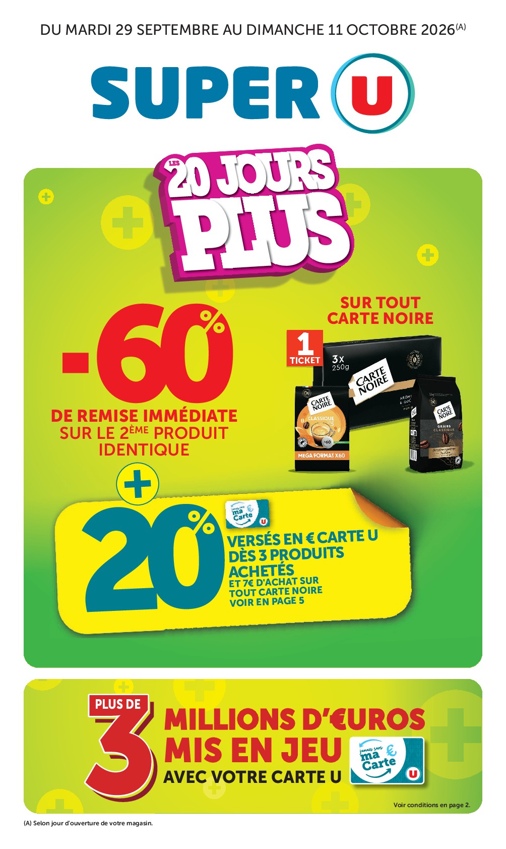 Prospectus Super U valide du du mardi 29/09/2026 au du dimanche 11/10/2026