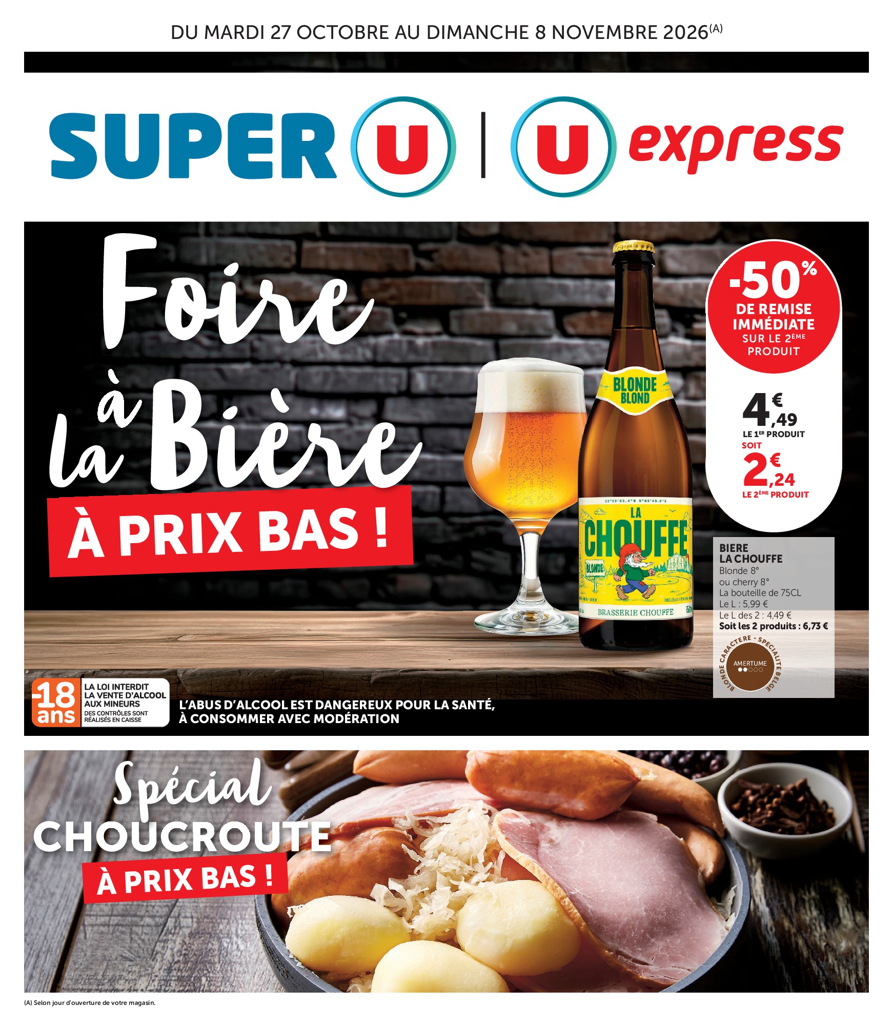Prospectus Super U - Express valide du du mardi 27/10/2026 au du dimanche 08/11/2026