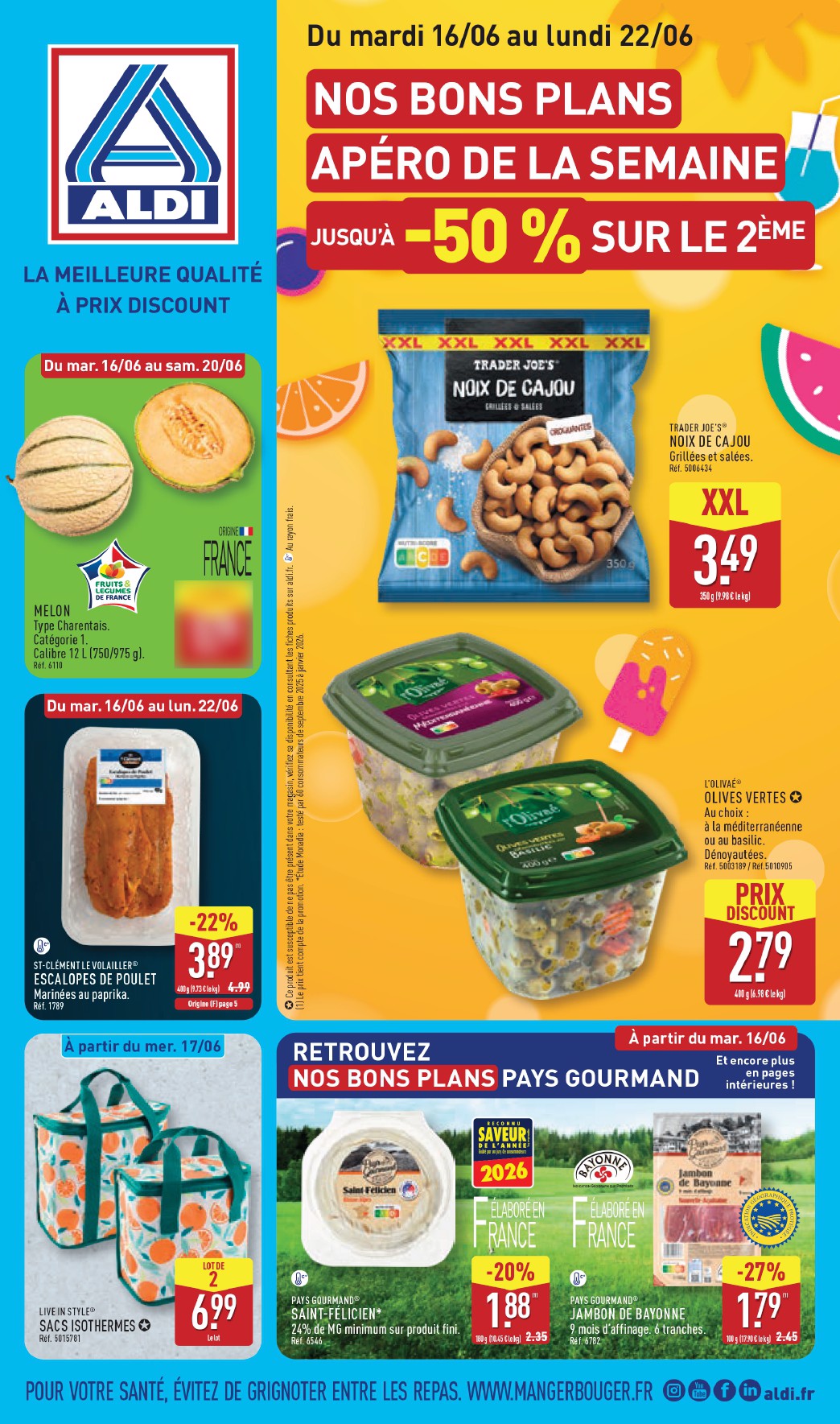 Flyer ALDI pour la semaine prochaine du du mardi 16/06/2026 au du lundi 22/06/2026