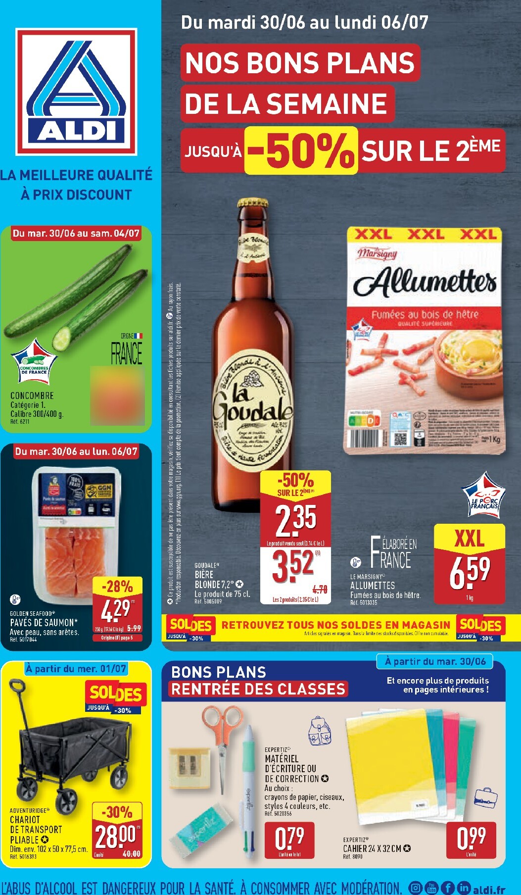 Flyer ALDI pour la semaine prochaine du du mardi 30/06/2026 au du lundi 06/07/2026