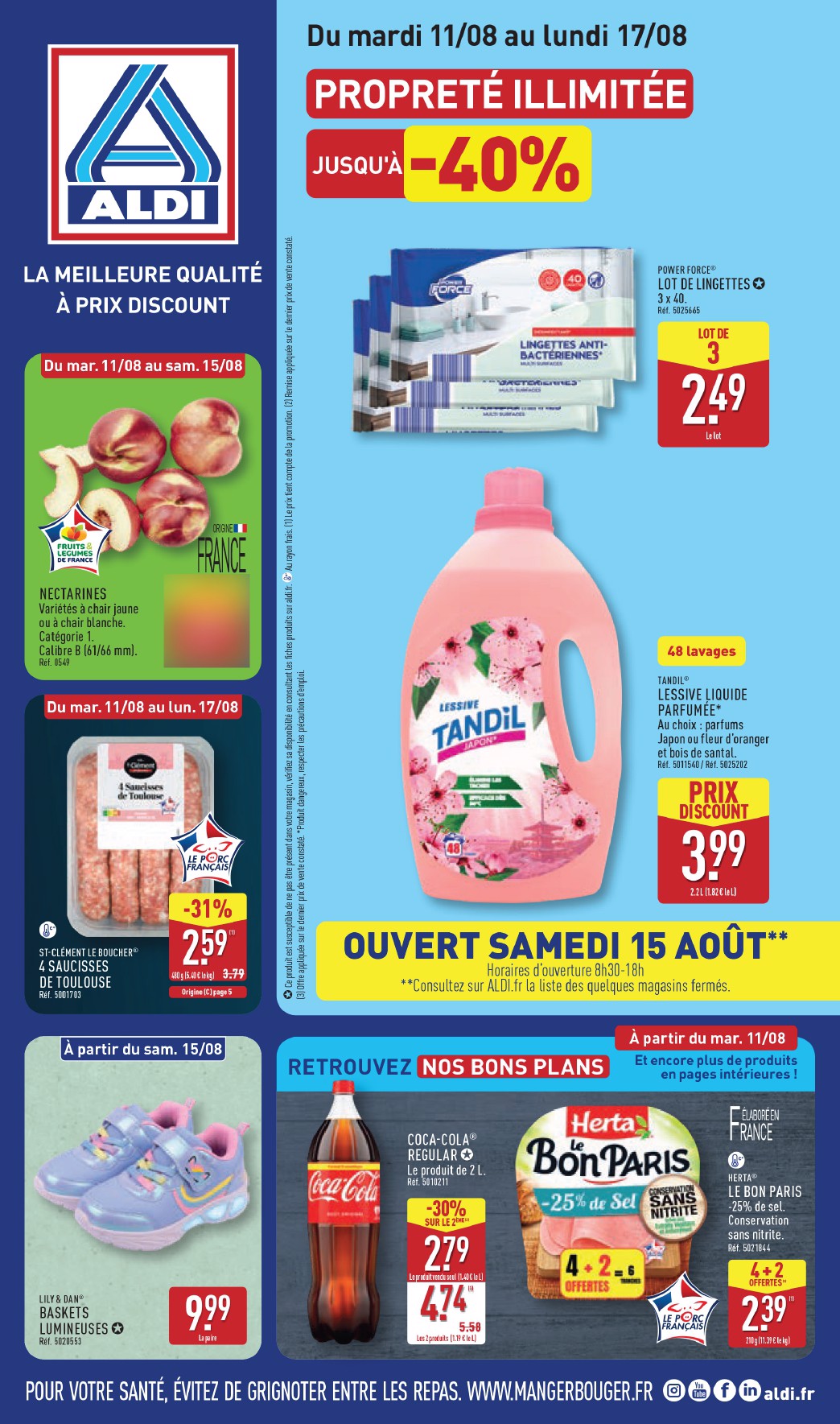 Prospectus ALDI valide du du mardi 11/08/2026 au du lundi 17/08/2026