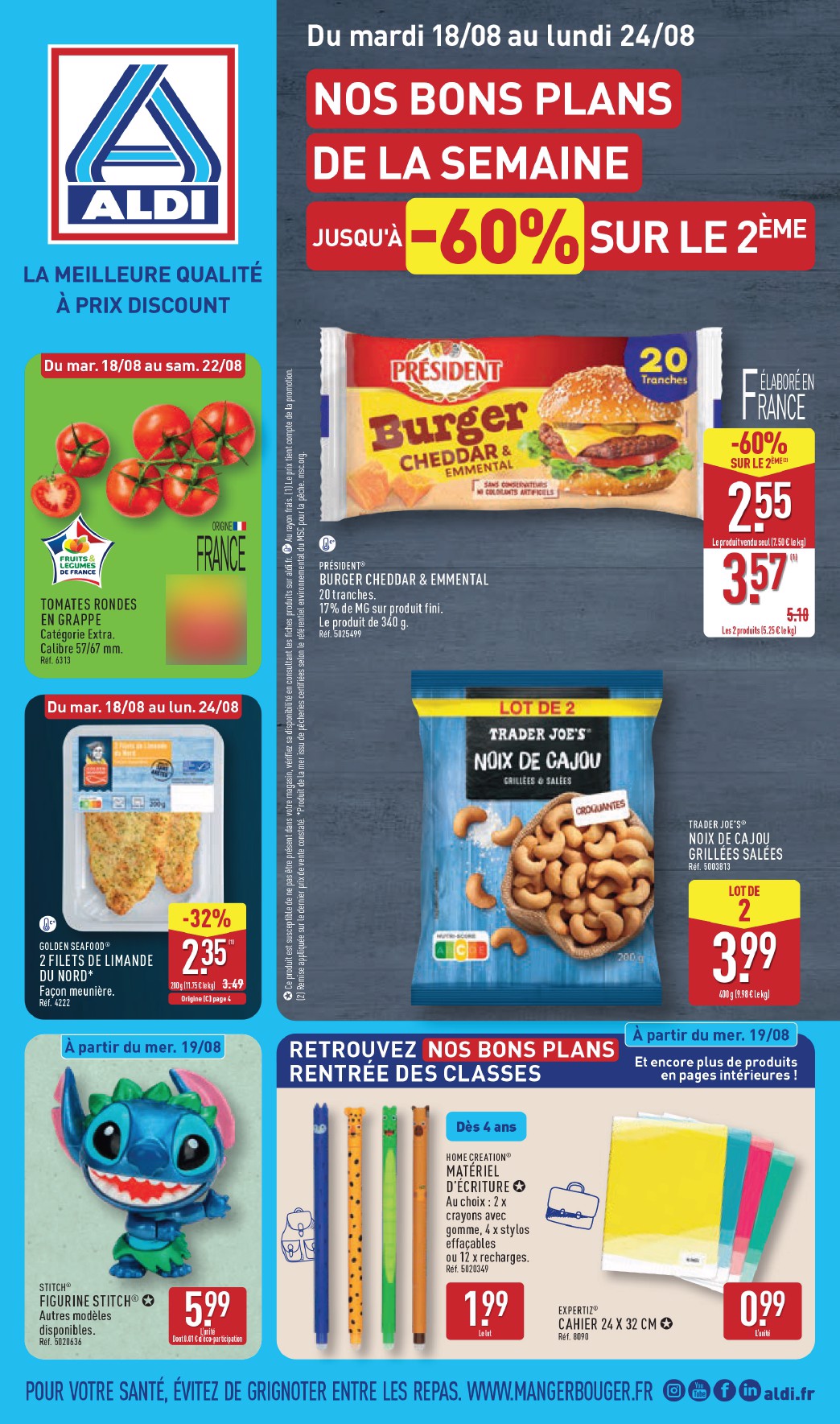 Flyer ALDI pour la semaine prochaine du du mardi 18/08/2026 au du lundi 24/08/2026