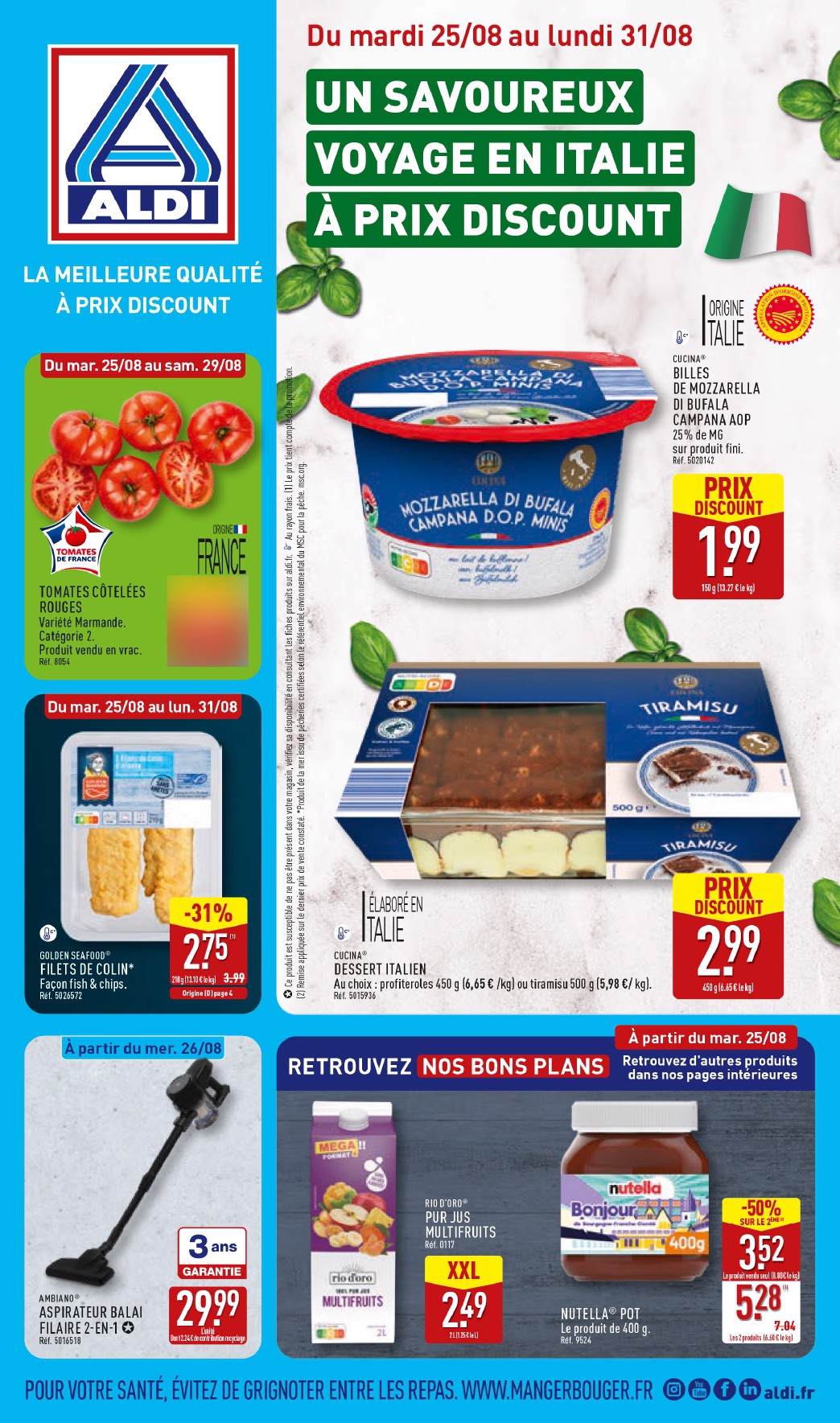 Flyer ALDI pour la semaine prochaine du du mardi 25/08/2026 au du lundi 31/08/2026