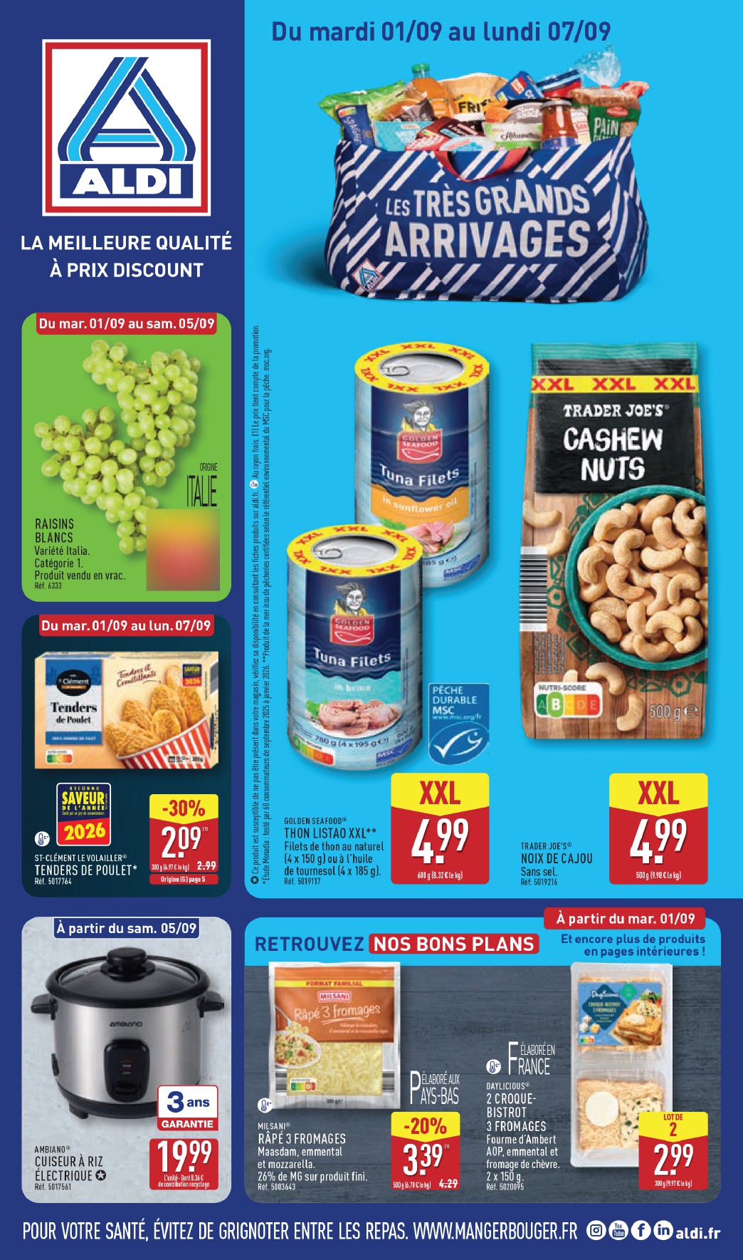 Flyer ALDI pour la semaine prochaine du du mardi 01/09/2026 au du lundi 07/09/2026