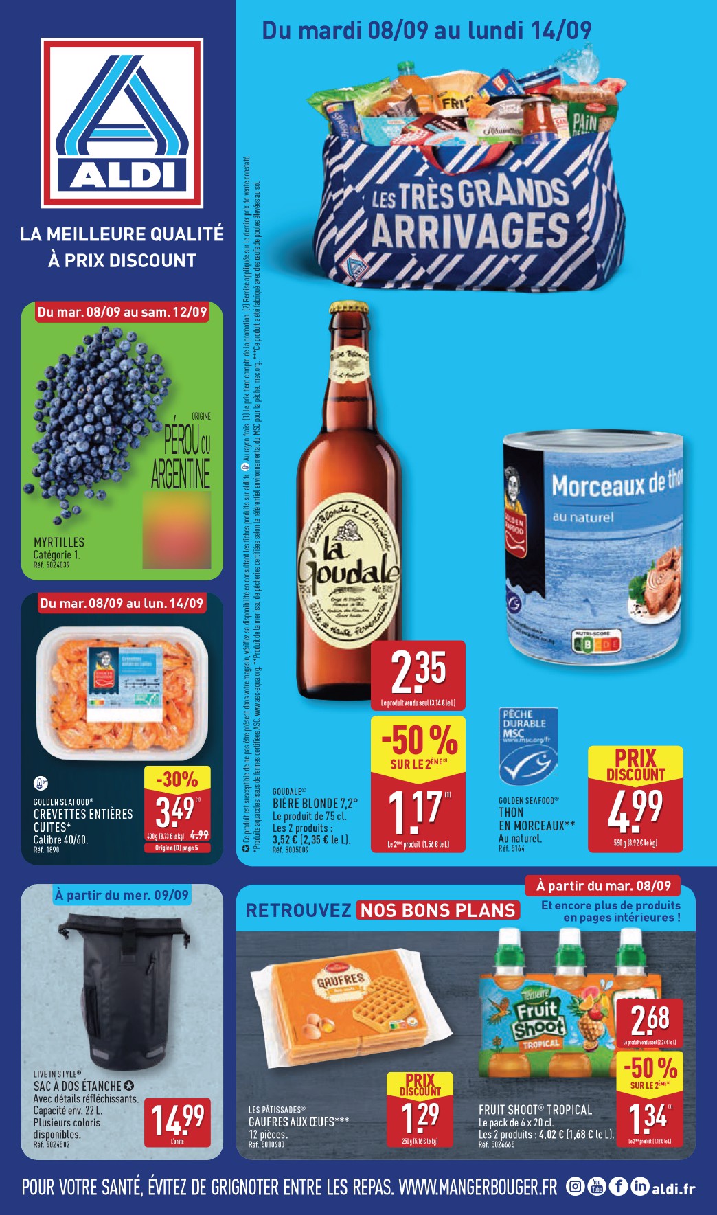 Flyer ALDI pour la semaine prochaine du du mardi 08/09/2026 au du lundi 14/09/2026
