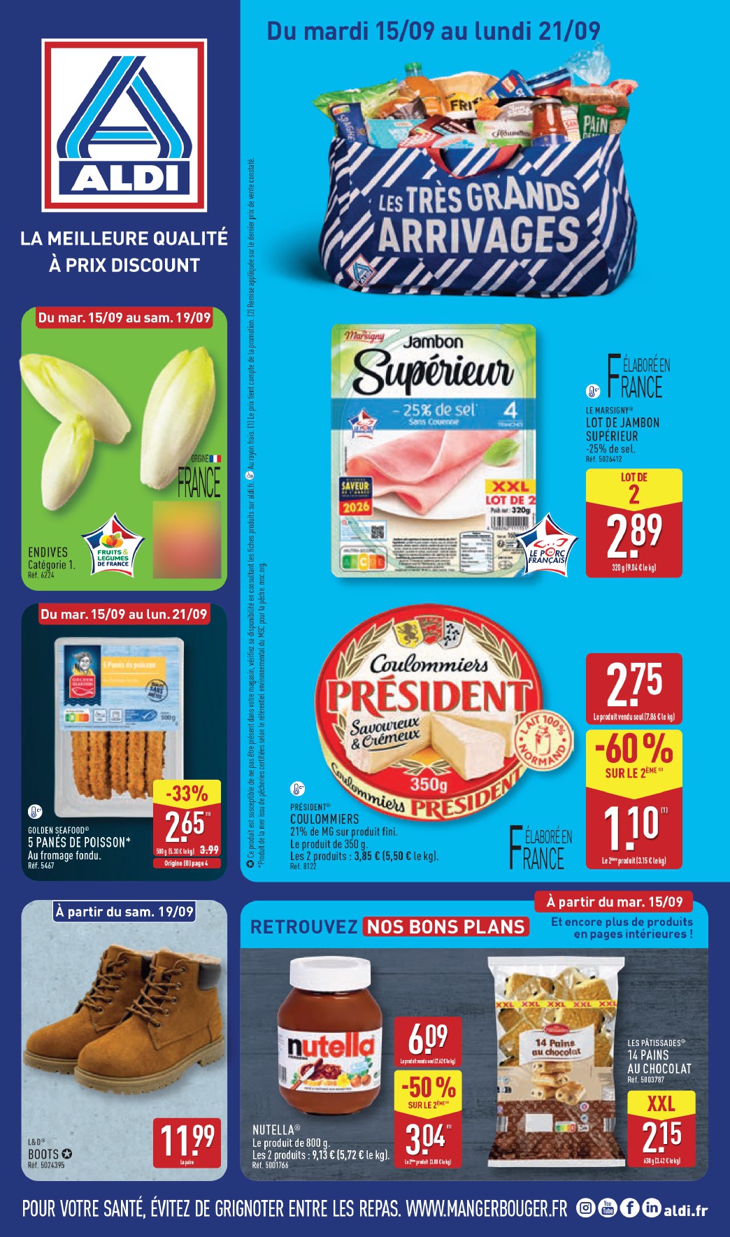 Flyer ALDI pour la semaine prochaine du du mardi 15/09/2026 au du lundi 21/09/2026