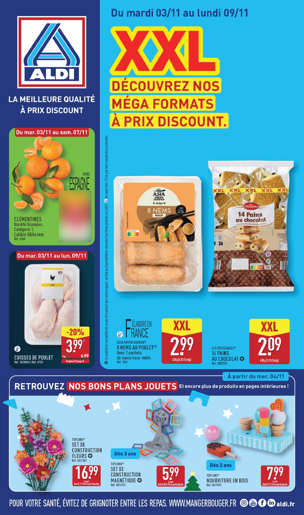 Flyer ALDI pour la semaine prochaine du du mardi 03/11/2026 au du lundi 09/11/2026