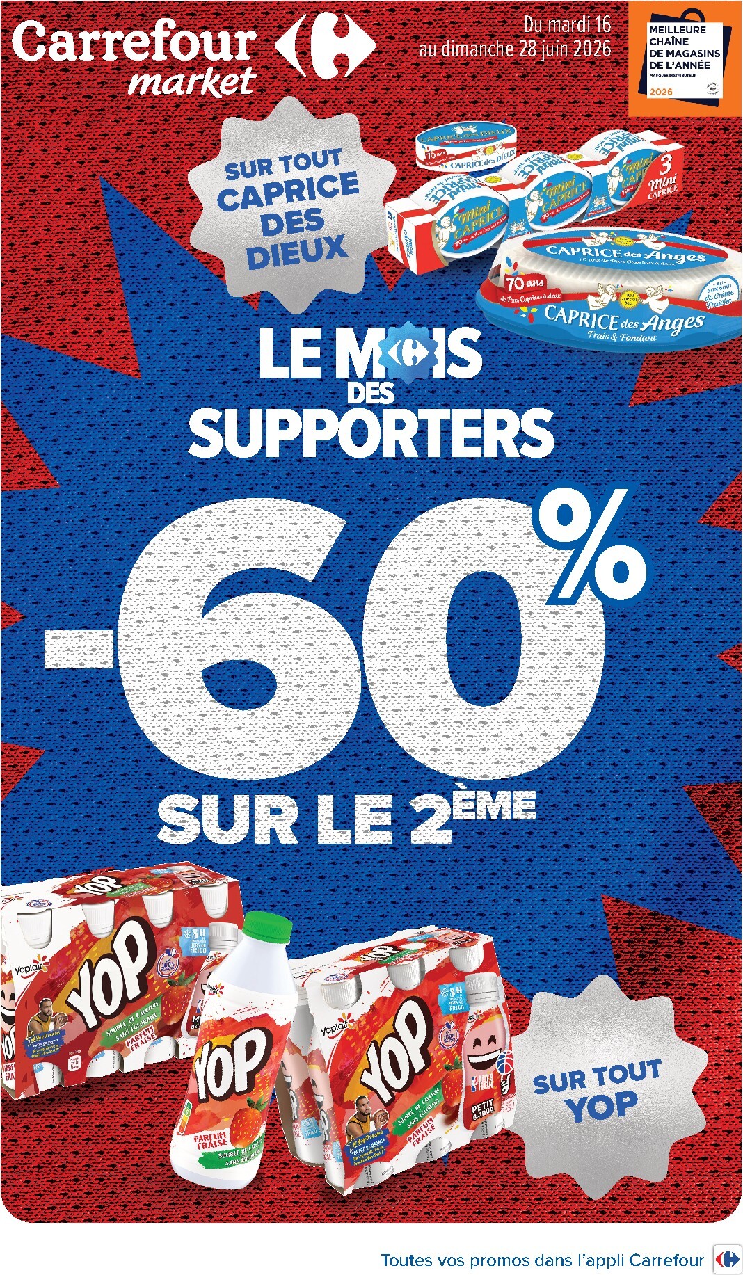 Flyer Carrefour Market pour la semaine prochaine du du mardi 16/06/2026 au du dimanche 28/06/2026