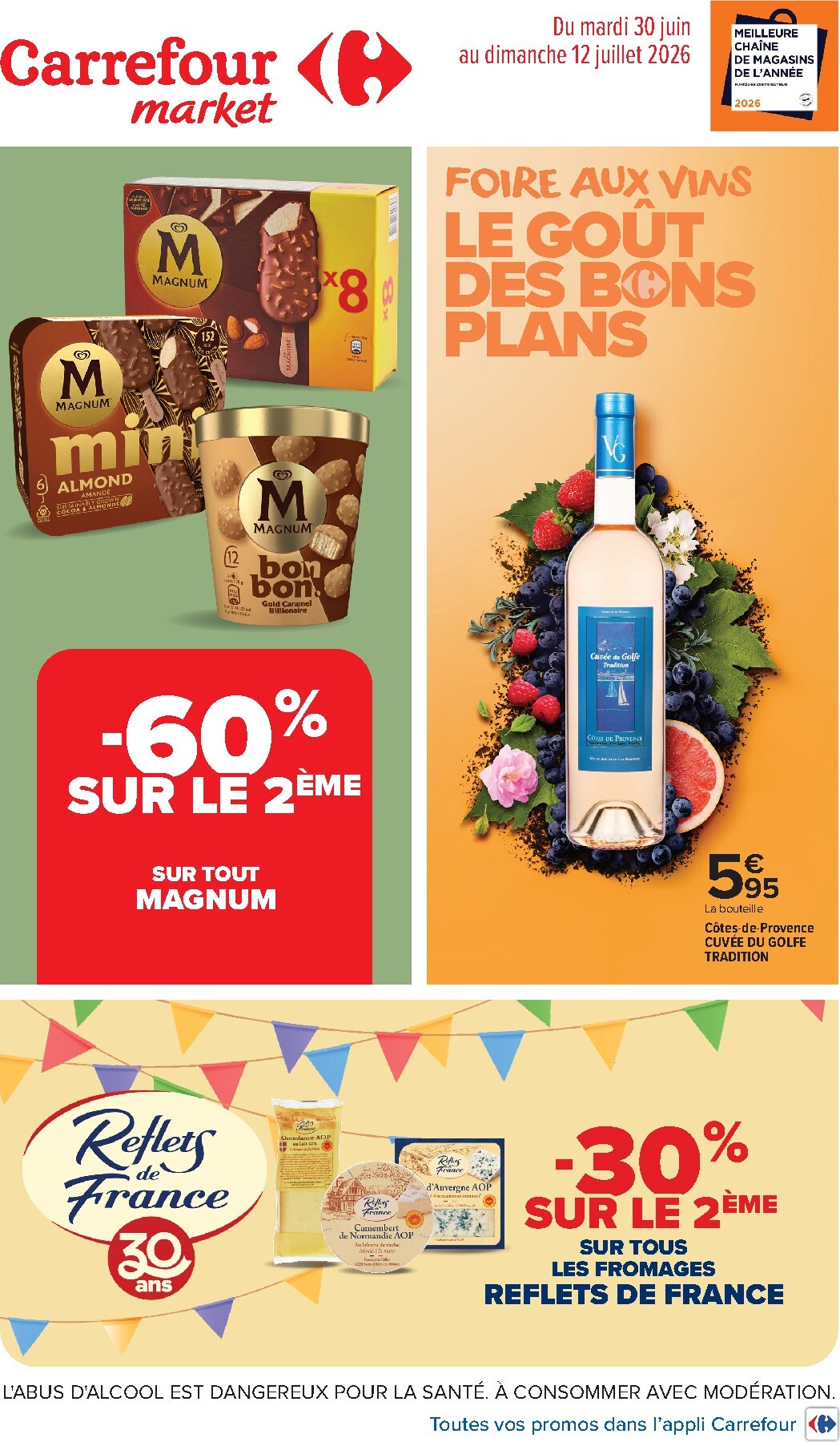 Flyer Carrefour Market pour la semaine prochaine du du mardi 30/06/2026 au du dimanche 12/07/2026