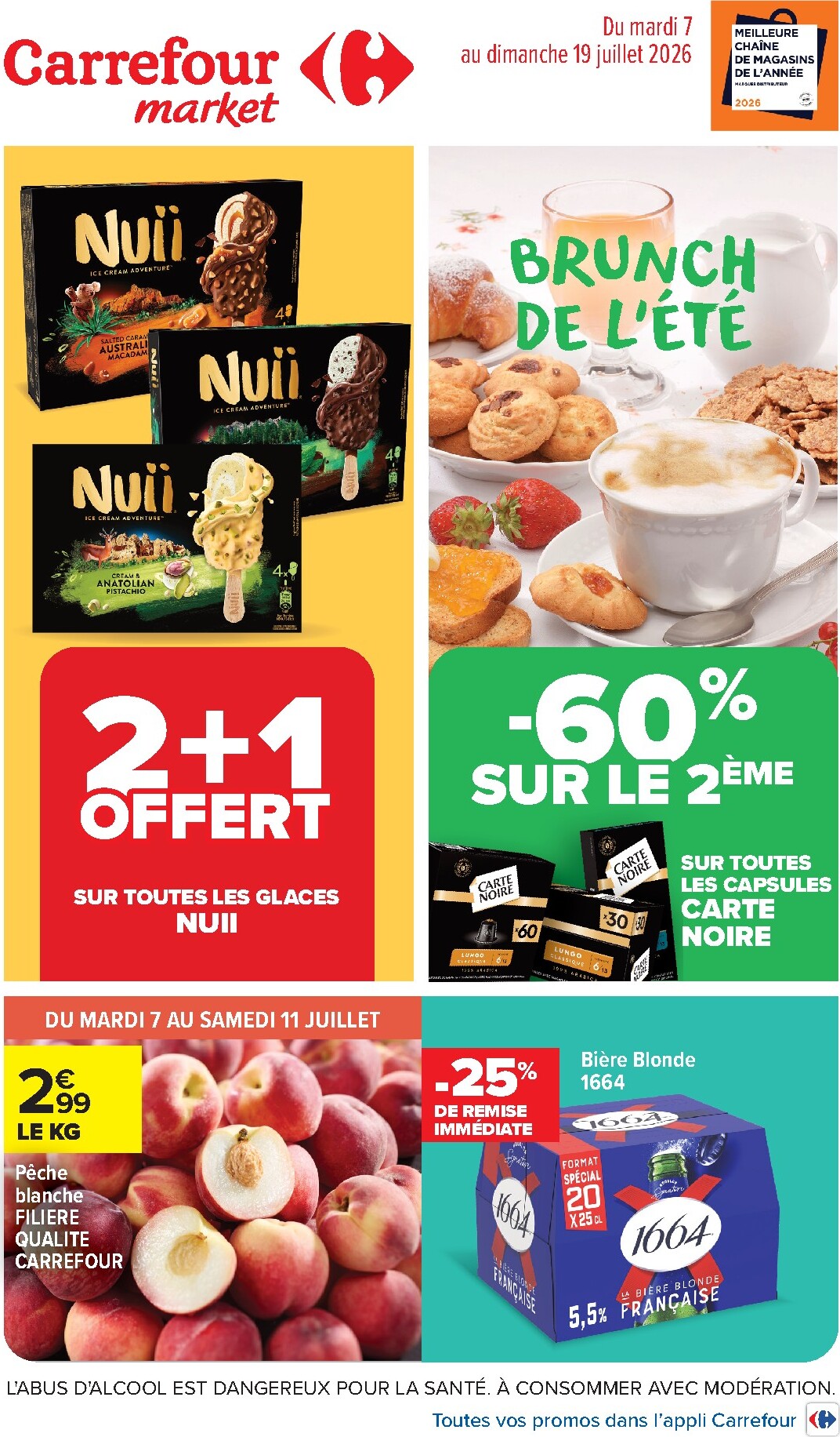Flyer Carrefour Market pour la semaine prochaine du du mardi 07/07/2026 au du dimanche 19/07/2026