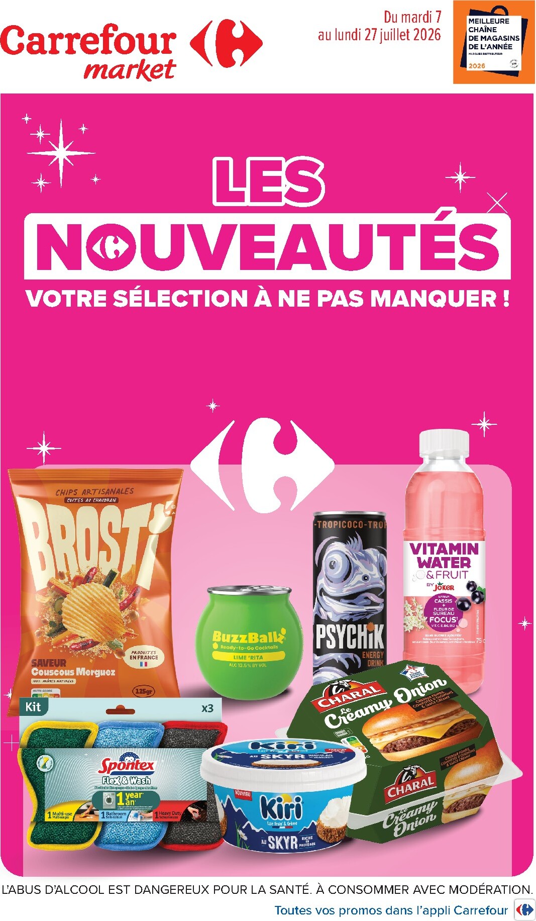 Flyer Carrefour Market - Les Nouveautés pour la semaine prochaine du du mardi 07/07/2026 au du lundi 27/07/2026