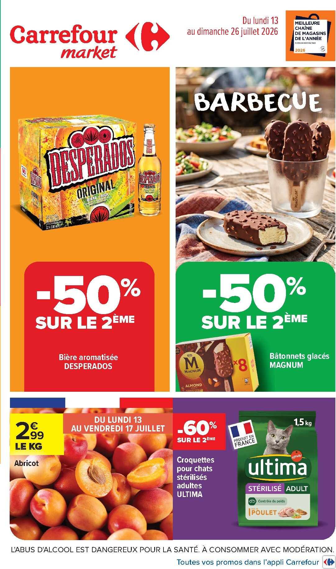 Flyer Carrefour Market - Barbecue pour la semaine prochaine du du lundi 13/07/2026 au du dimanche 26/07/2026