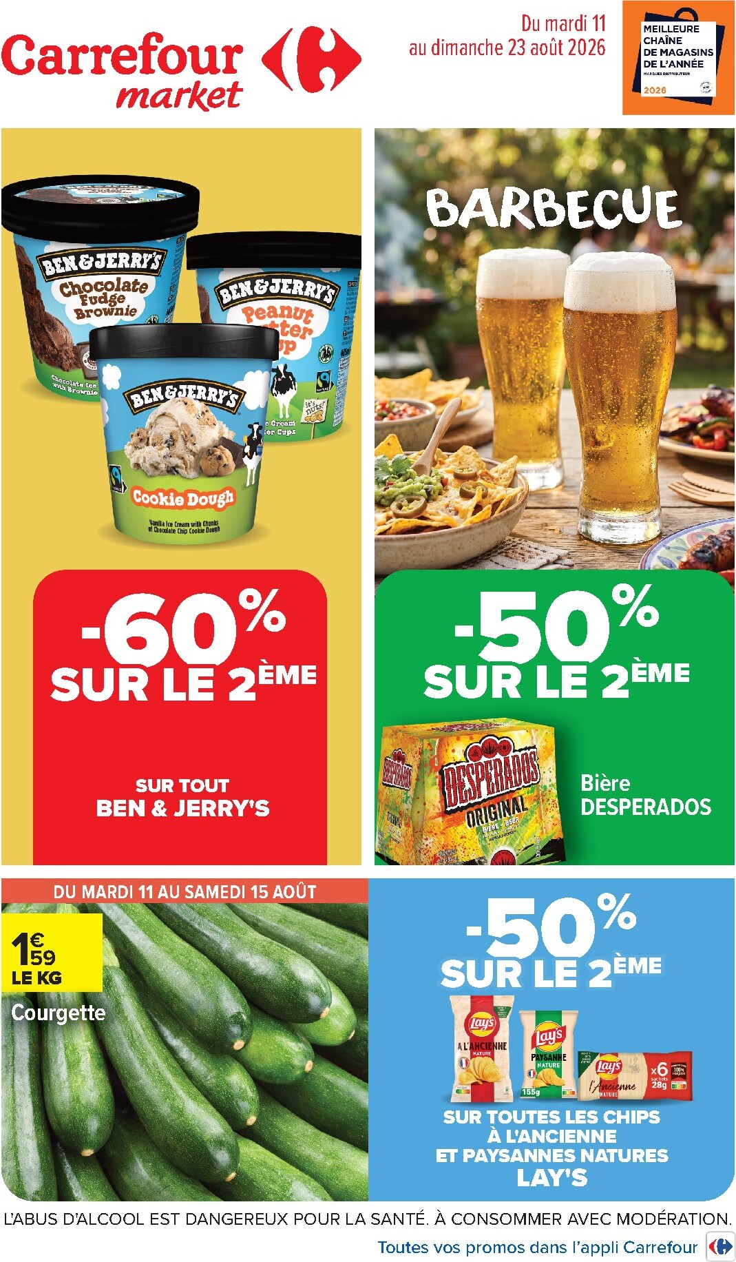 Flyer Carrefour Market pour la semaine prochaine du du mardi 11/08/2026 au du dimanche 23/08/2026