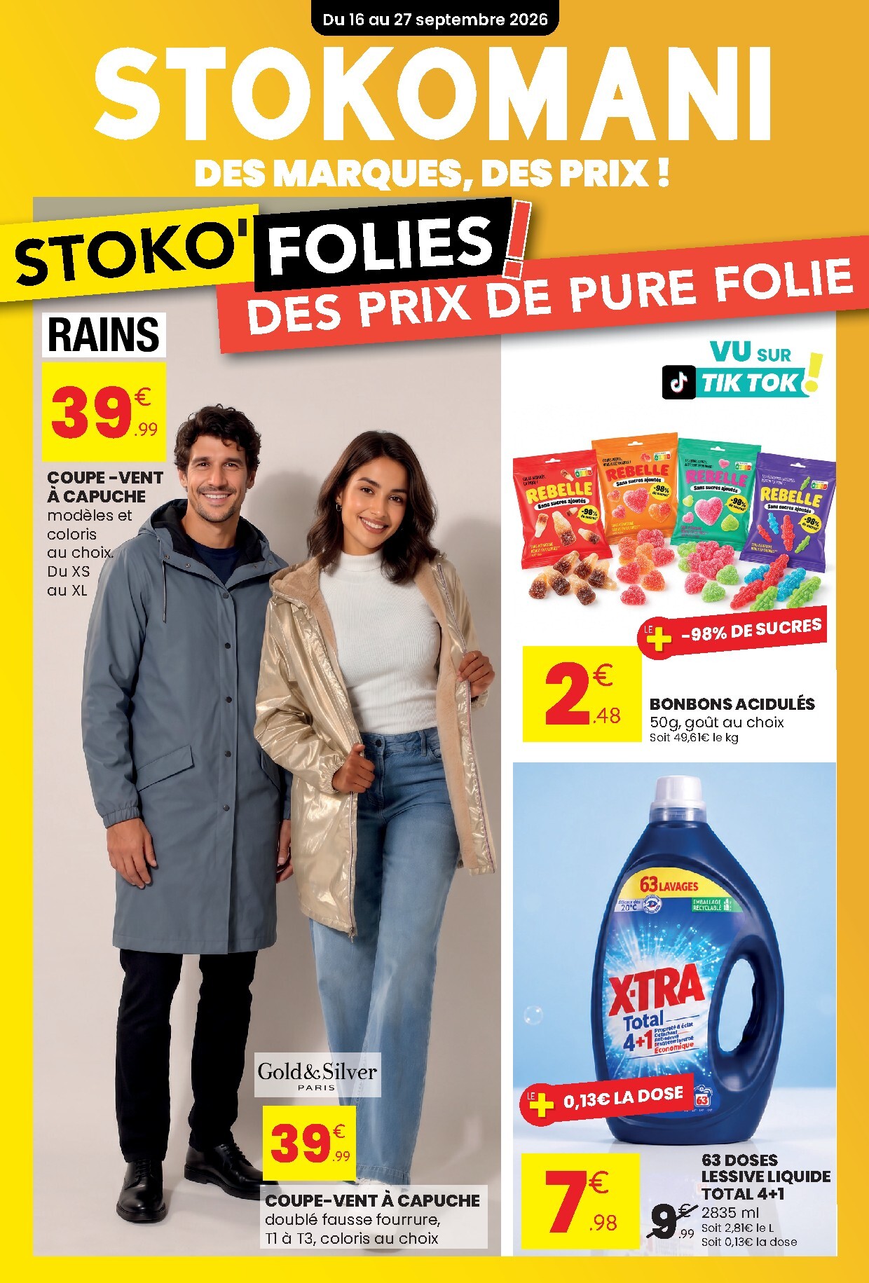 Current Stokomani leaflet valid from du mercredi 16/09/2026 to du dimanche 27/09/2026