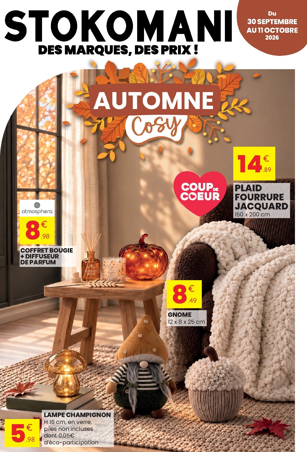 Current Stokomani leaflet valid from du mercredi 30/09/2026 to du dimanche 11/10/2026