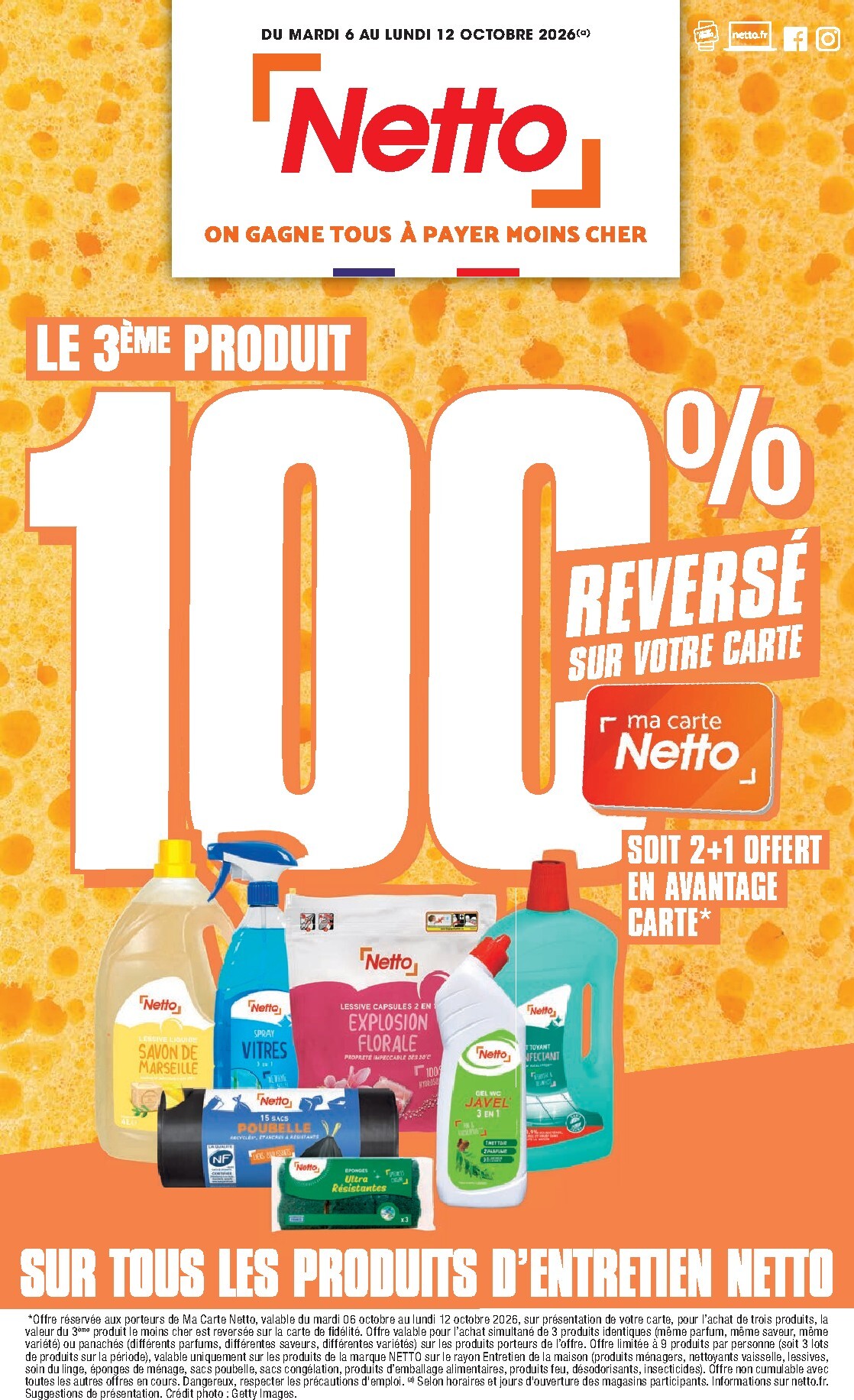 Flyer Netto pour la semaine prochaine du du mardi 06/10/2026 au du lundi 12/10/2026