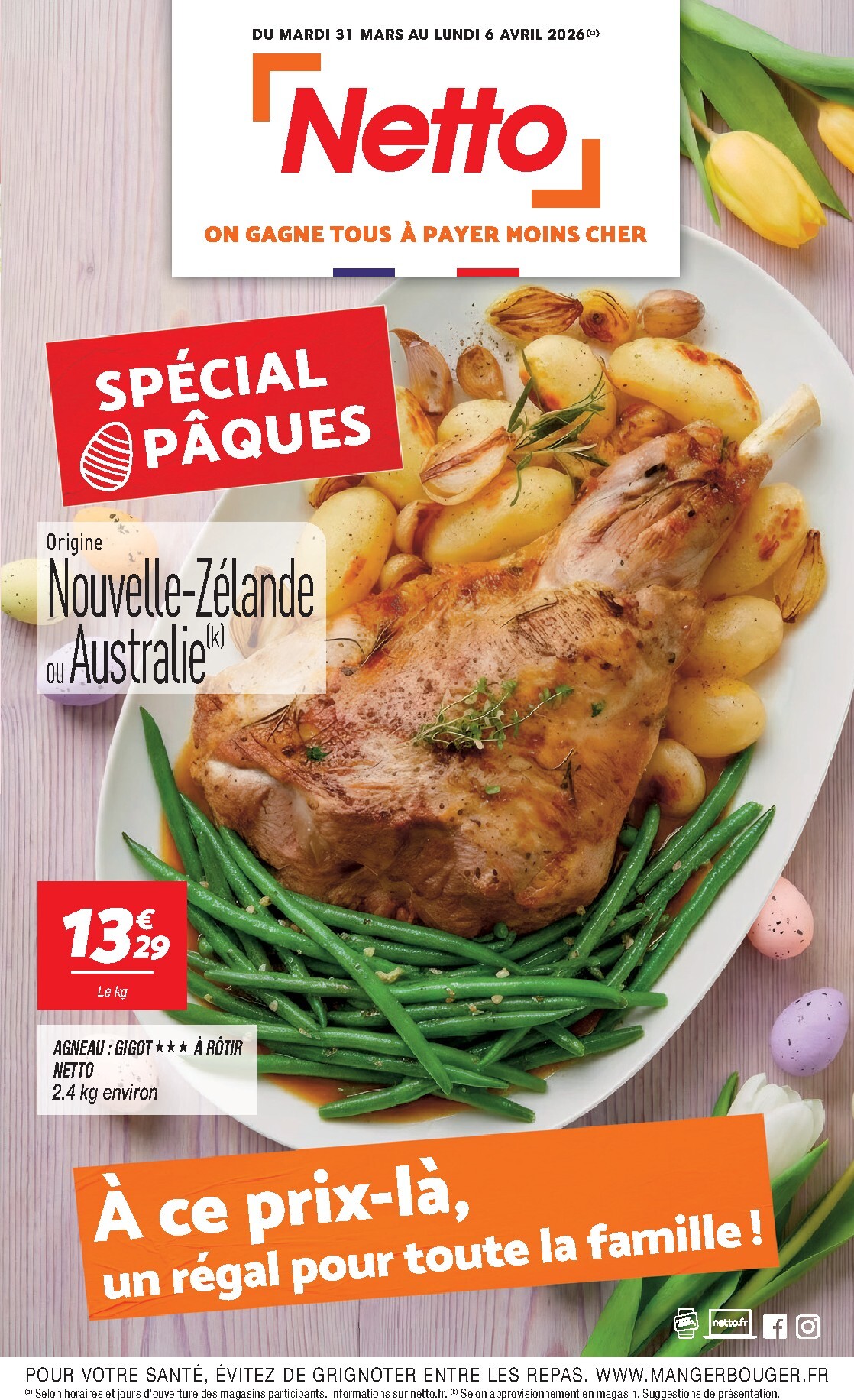 Catalogue Netto - Spécial Pâques valable du 31/03/2026 au 06/04/2026