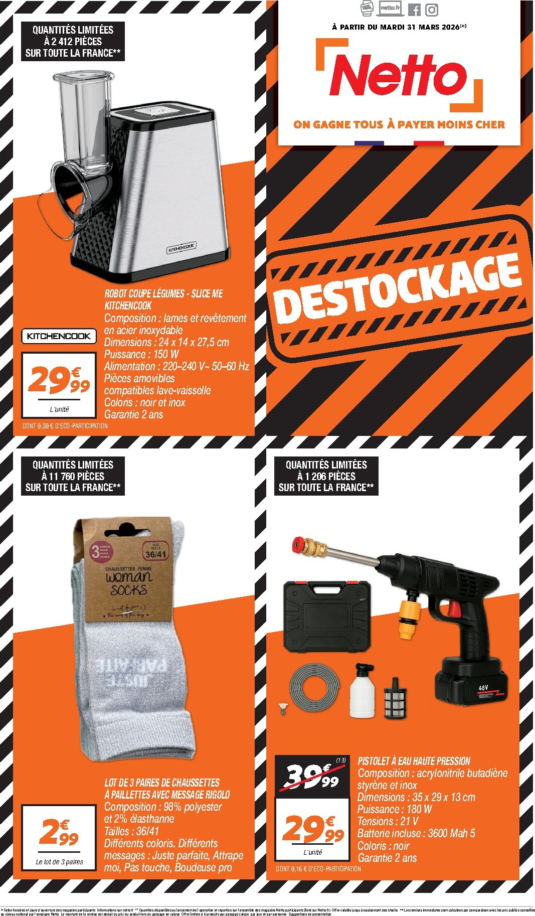 Catalogue Netto - Destockage valable du 31/03/2026 au 30/04/2026