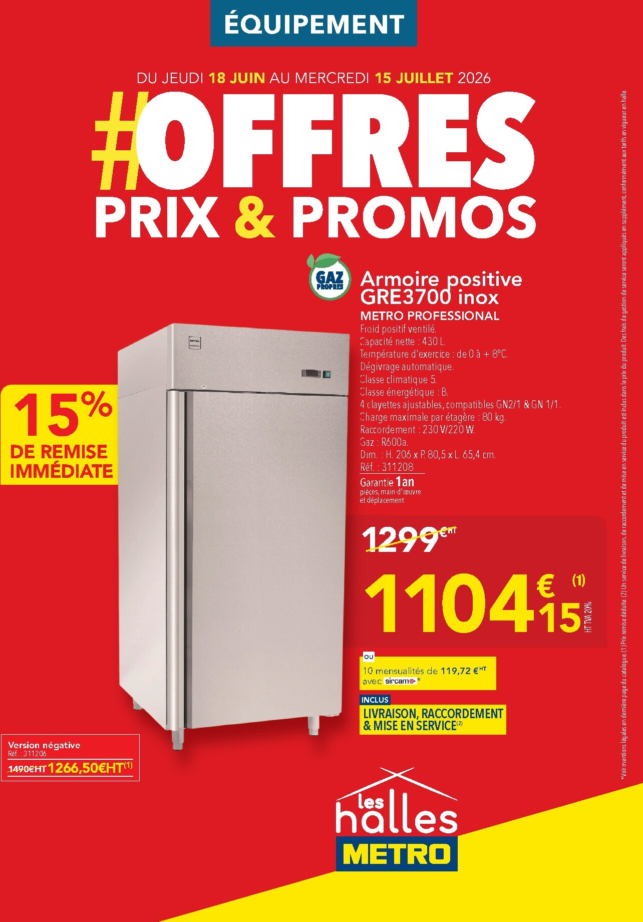 Current Metro - Offres Prix & Promos Équipement leaflet valid from de jeudi 18/06/2026 to du mercredi 15/07/2026