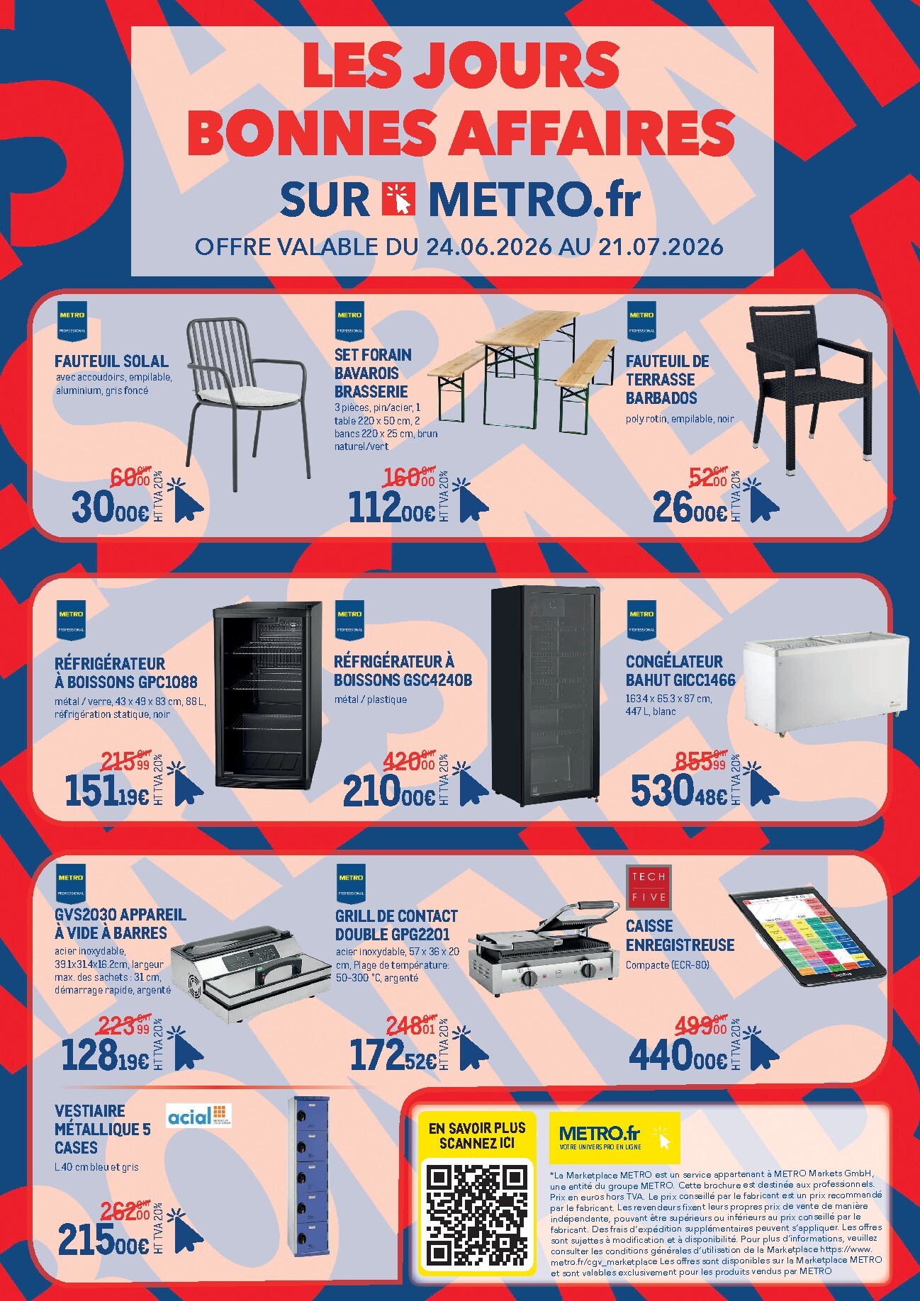 Current Metro - Marketplace leaflet valid from du mercredi 24/06/2026 to du mardi 21/07/2026