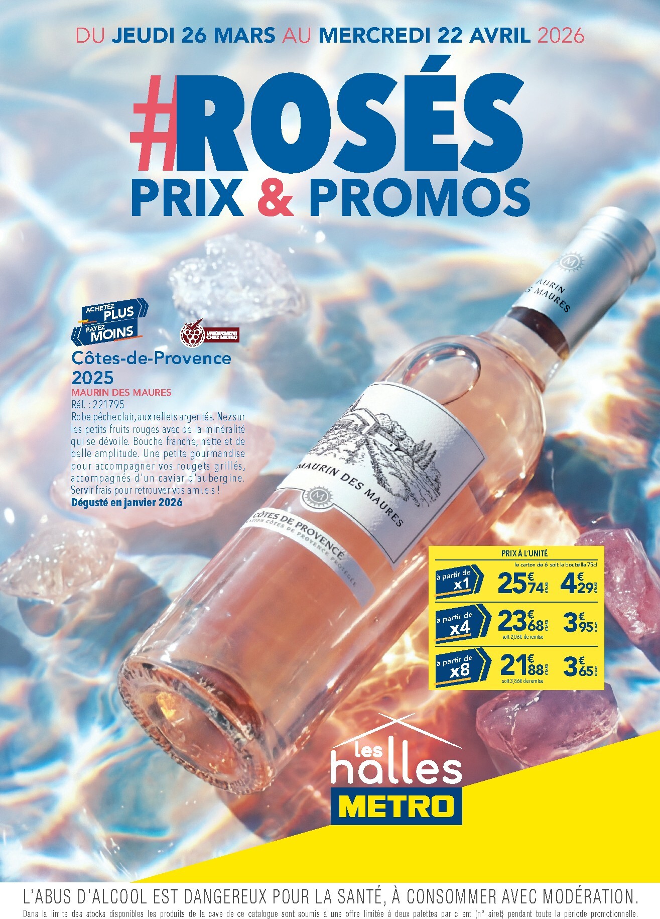 Catalogue Metro - Rosés valable du 26/03/2026 au 22/04/2026