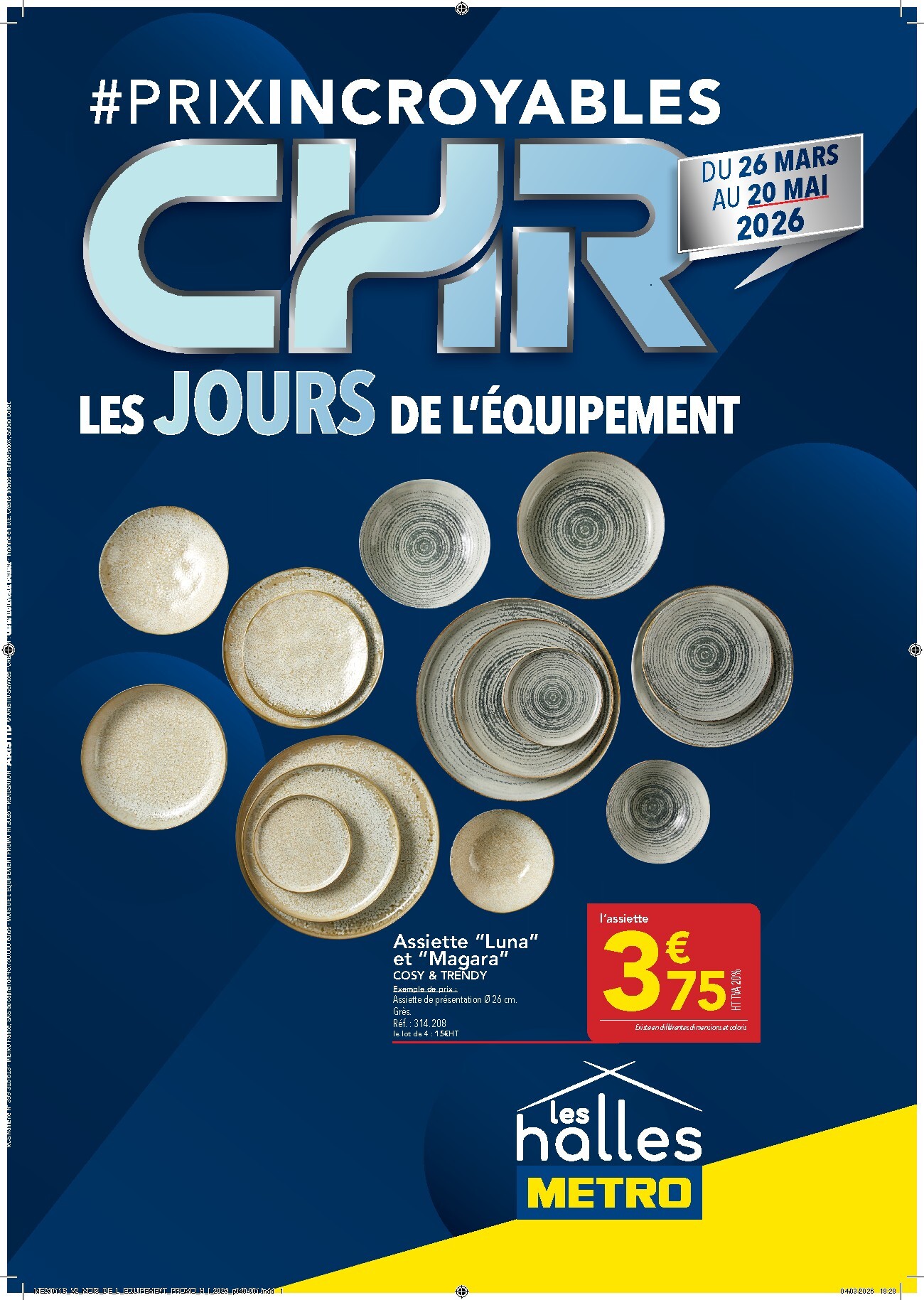 Catalogue Metro - Prix Incroyables CHR valable du 26/03/2026 au 20/05/2026