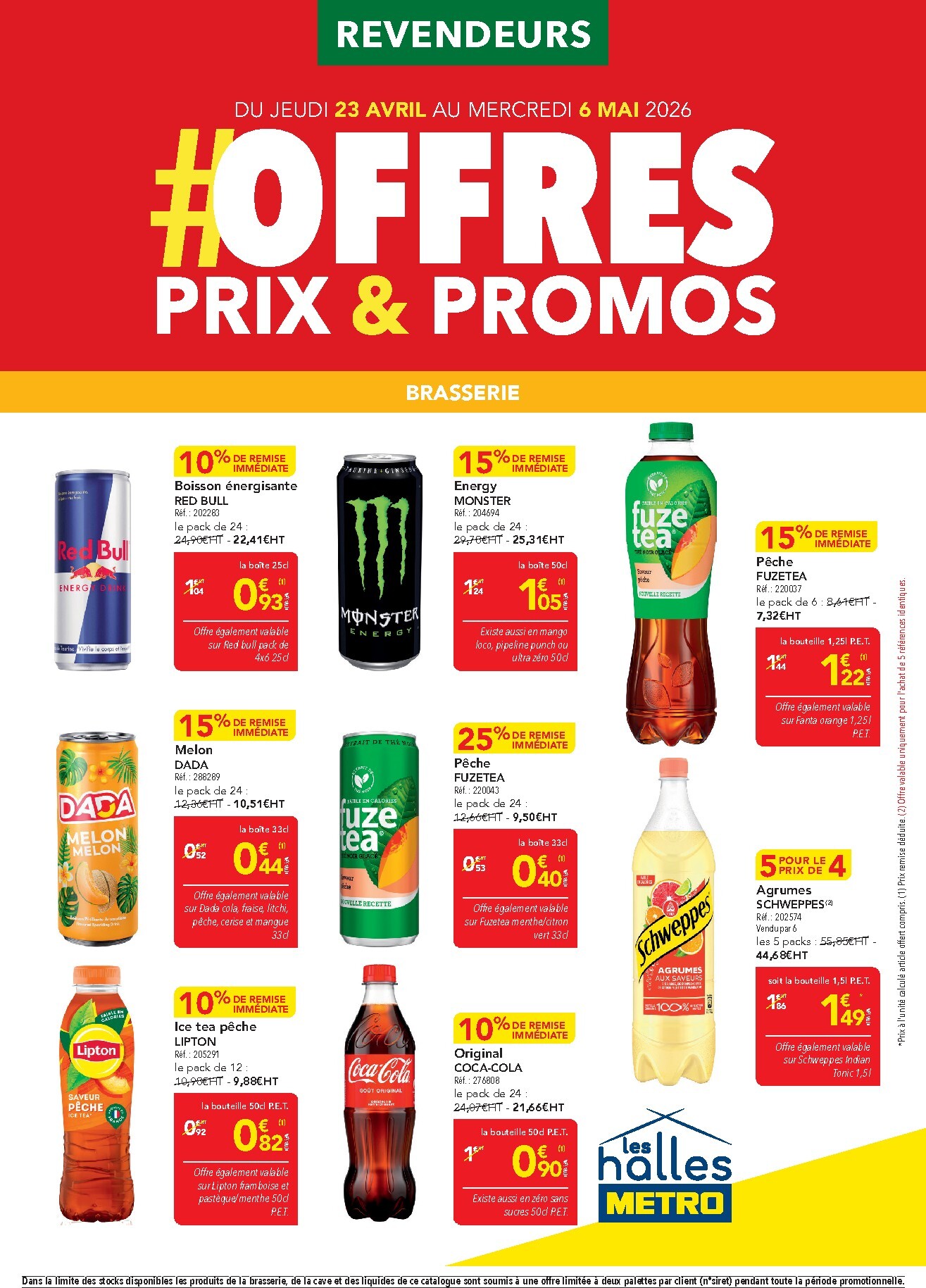 Current Metro - Offres Prix & Promos Revendeurs leaflet valid from de jeudi 23/04/2026 to du mercredi 06/05/2026