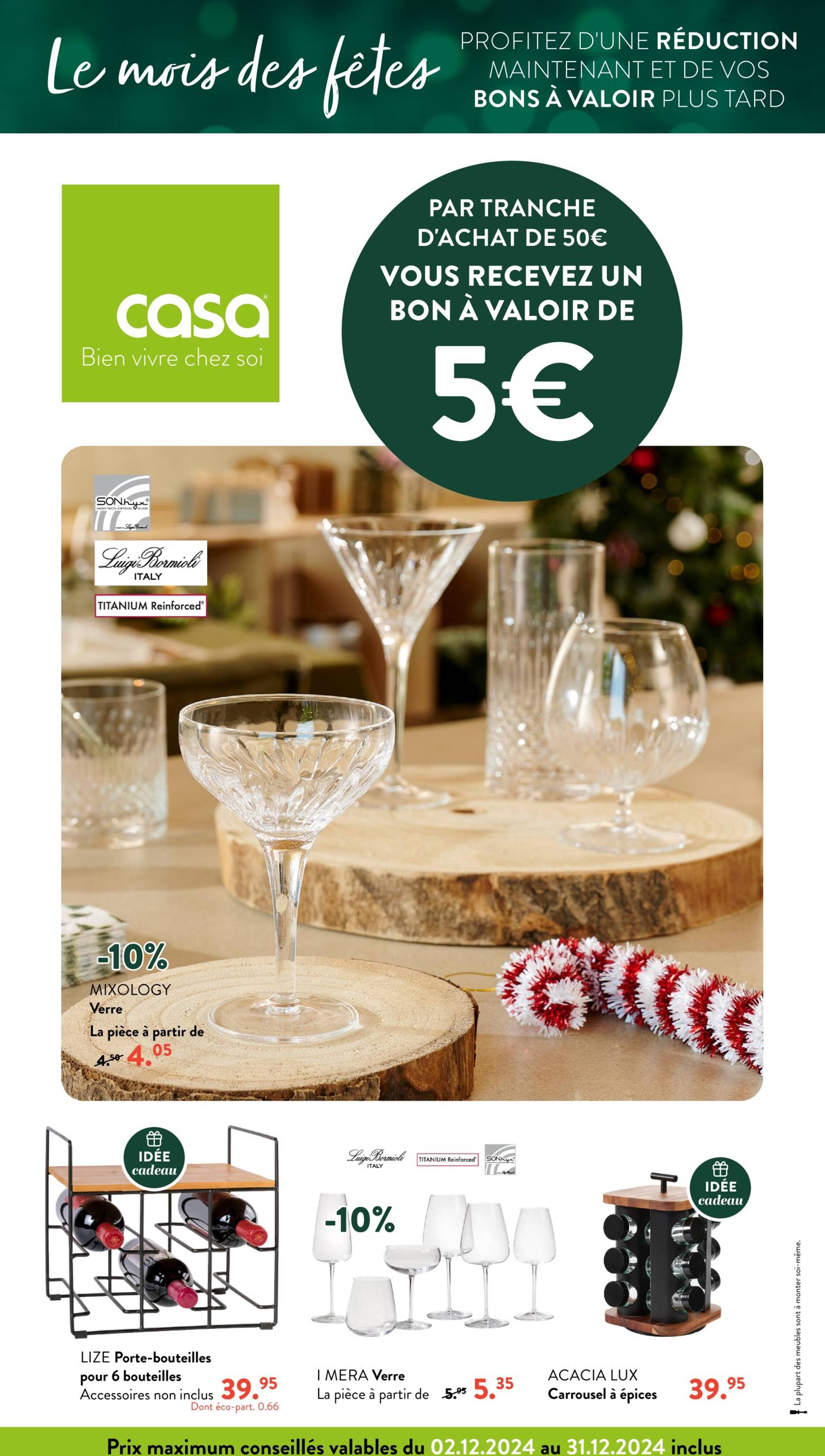 Catalogue Casa valable dès 02/12 - 31/12