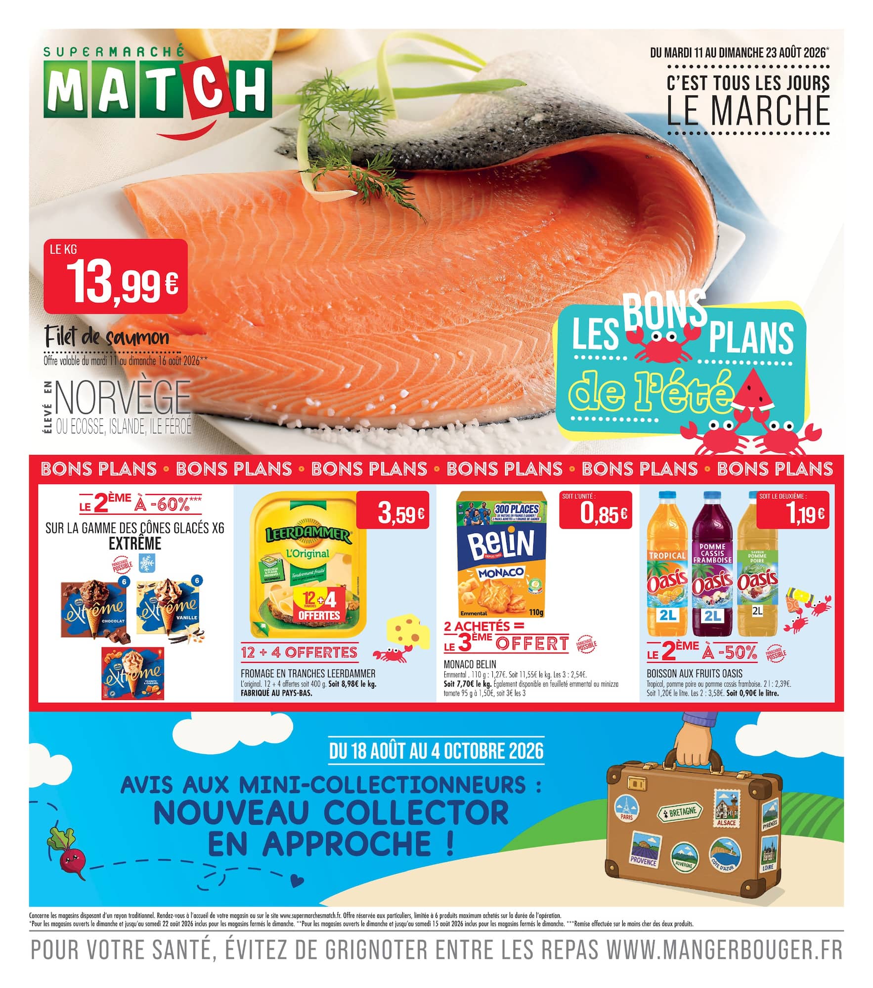 Current Match - C'est Tous Les Jours Le Marché leaflet valid from du mardi 11/08/2026 to du dimanche 23/08/2026